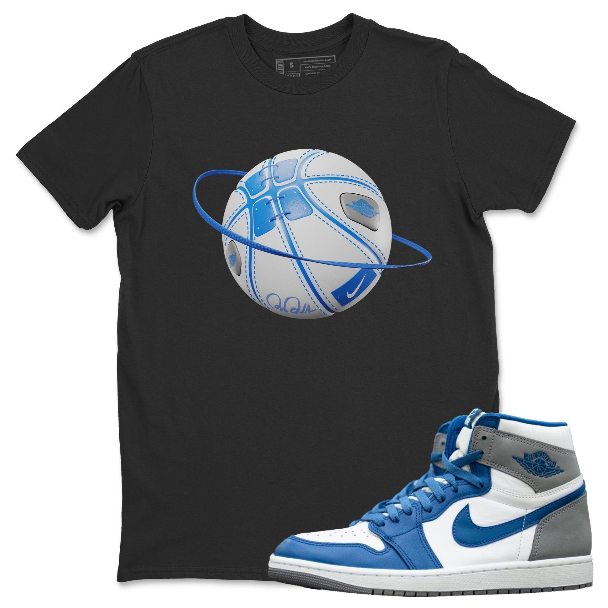 Jordan 1 True Blue Sneaker Match Tees Basketball Planet Sneaker Tees Jordan 1 True Blue Sneaker Release Tees Unisex Shirts