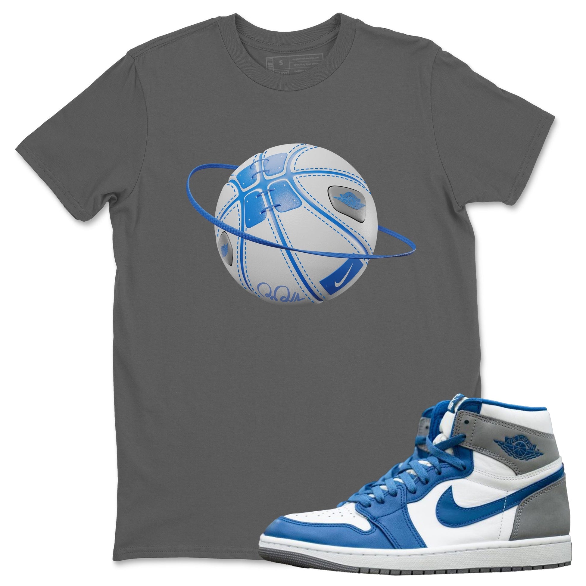 Jordan 1 True Blue Sneaker Match Tees Basketball Planet Sneaker Tees Jordan 1 True Blue Sneaker Release Tees Unisex Shirts