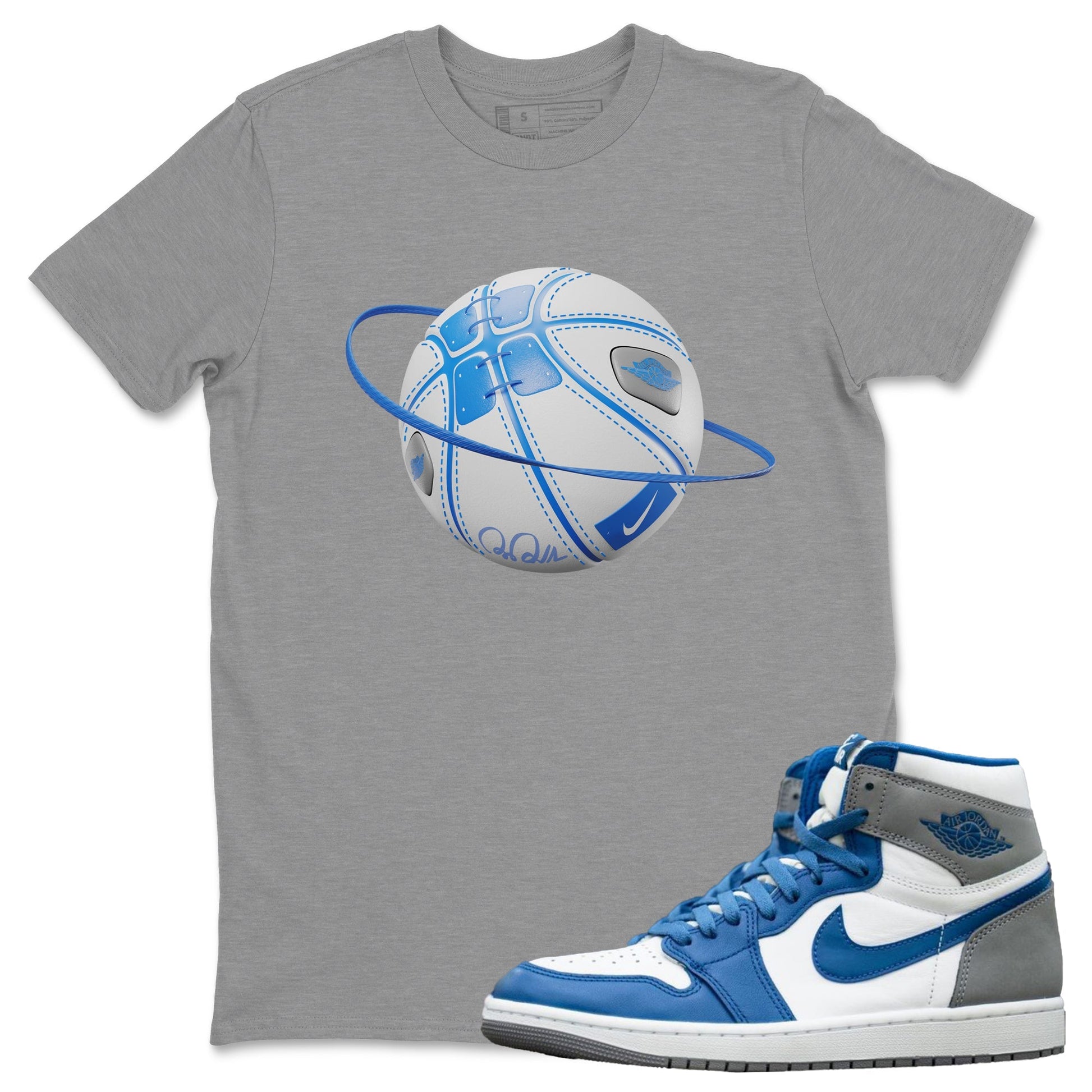 Jordan 1 True Blue Sneaker Match Tees Basketball Planet Sneaker Tees Jordan 1 True Blue Sneaker Release Tees Unisex Shirts