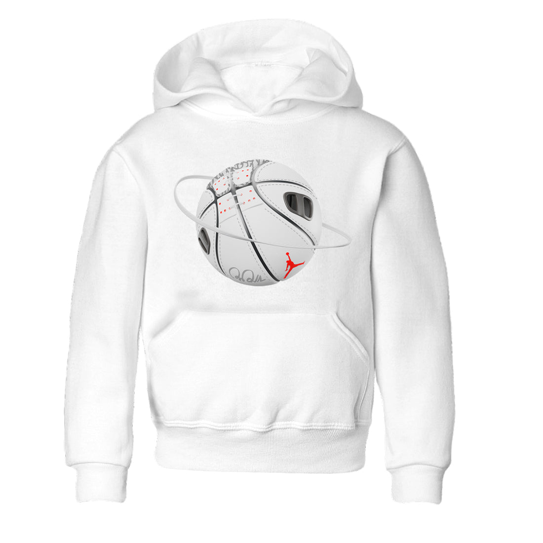 Air Jordan 3 White Cement Sneaker Match Tees Basketball Planet Sneaker Tees AJ3 White Cement Sneaker Release Tees Kids Shirts White 2