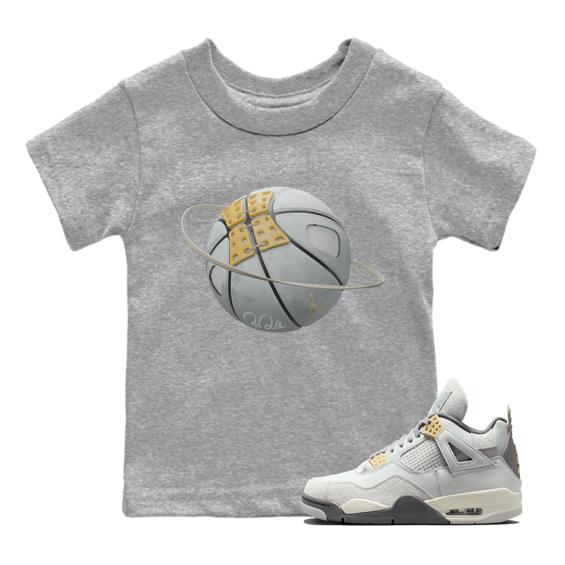 Jordan 4 Craft Sneaker Match Tees Basketball Planet Sneaker Tees Jordan 4 Craft Sneaker Release Tees Kids Shirts