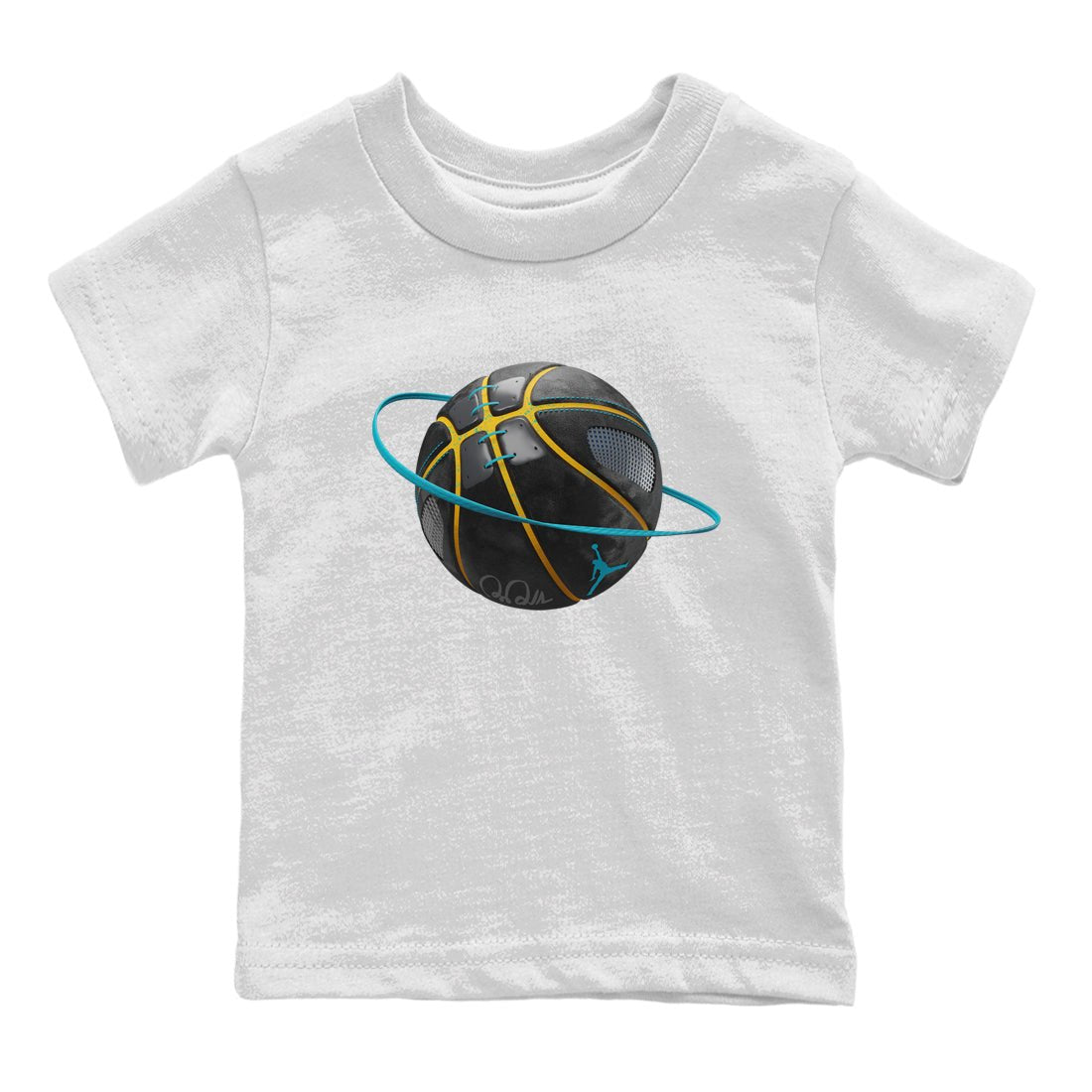 Jordan 5 Aqua Sneaker Match Tees Basketball Planet Sneaker Tees Jordan 5 Aqua Sneaker Release Tees Kids Shirts