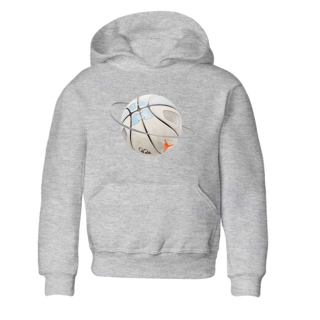 Air Jordan 5 Craft Sneaker Match Tees Basketball Planet Sneaker Tees AJ5 SE Craft Sneaker Release Tees Kids Shirts Heather Grey 2