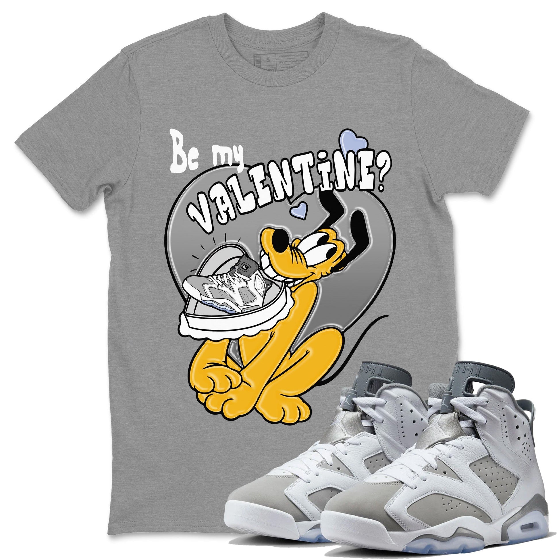 Jordan 6 Cool Grey Sneaker Match Tees Be My Valentine Sneaker Tees Jordan 6 Cool Grey Sneaker Release Tees Unisex Shirts