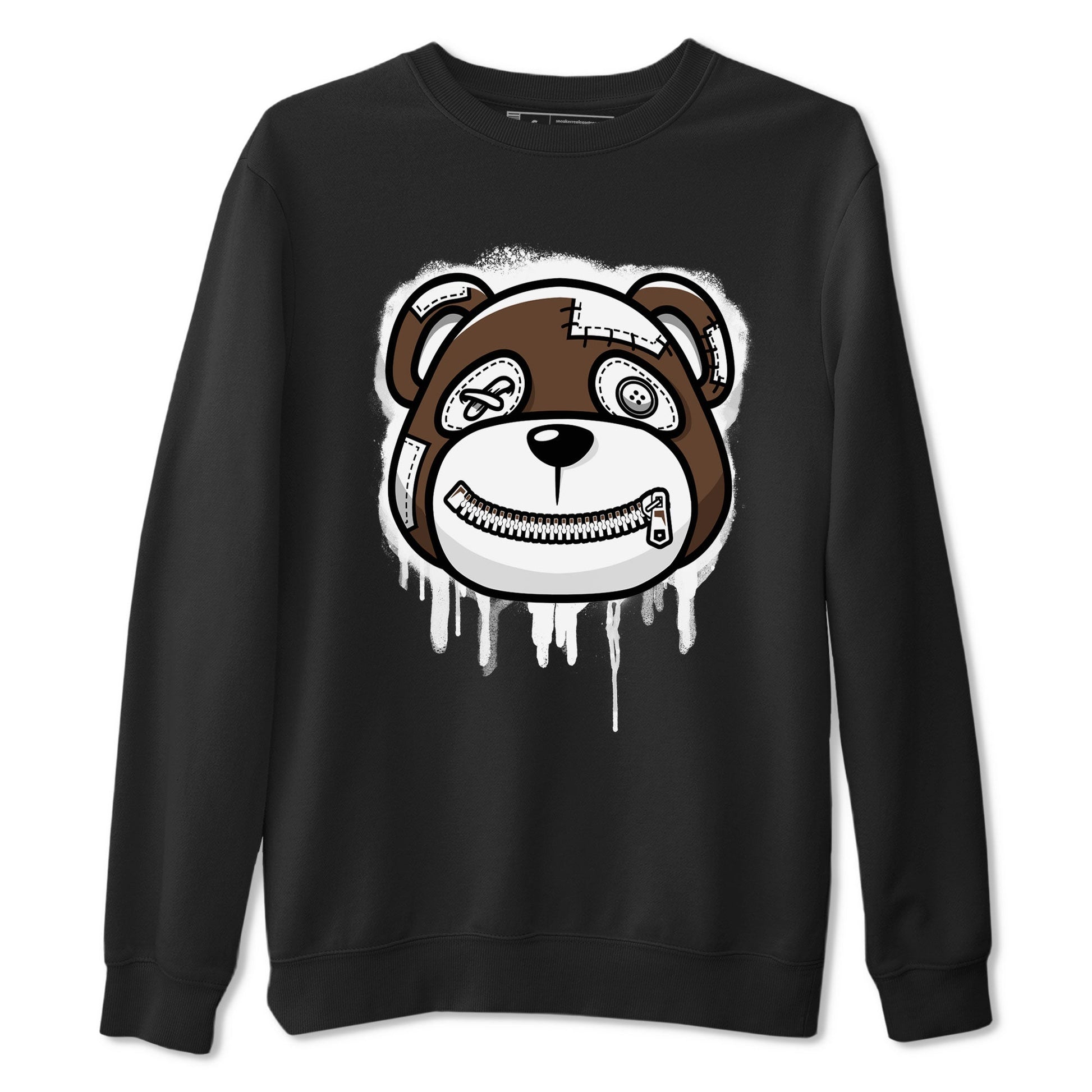 AF1 Chocolate shirt to match jordans Bear Face sneaker tees Air Force 1 Chocolate SNRT Sneaker Release Tees Cotton Sneaker Tee Black 2 T-Shirt