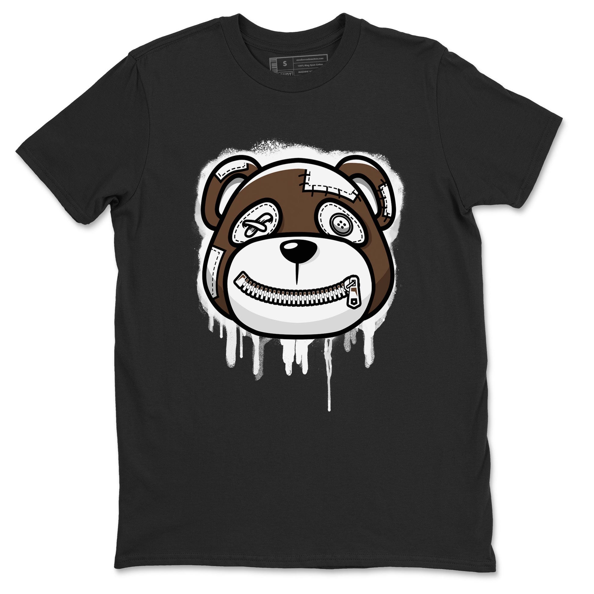 AF1 Chocolate shirt to match jordans Bear Face sneaker tees Air Force 1 Chocolate SNRT Sneaker Release Tees Cotton Sneaker Tee Black 2 T-Shirt