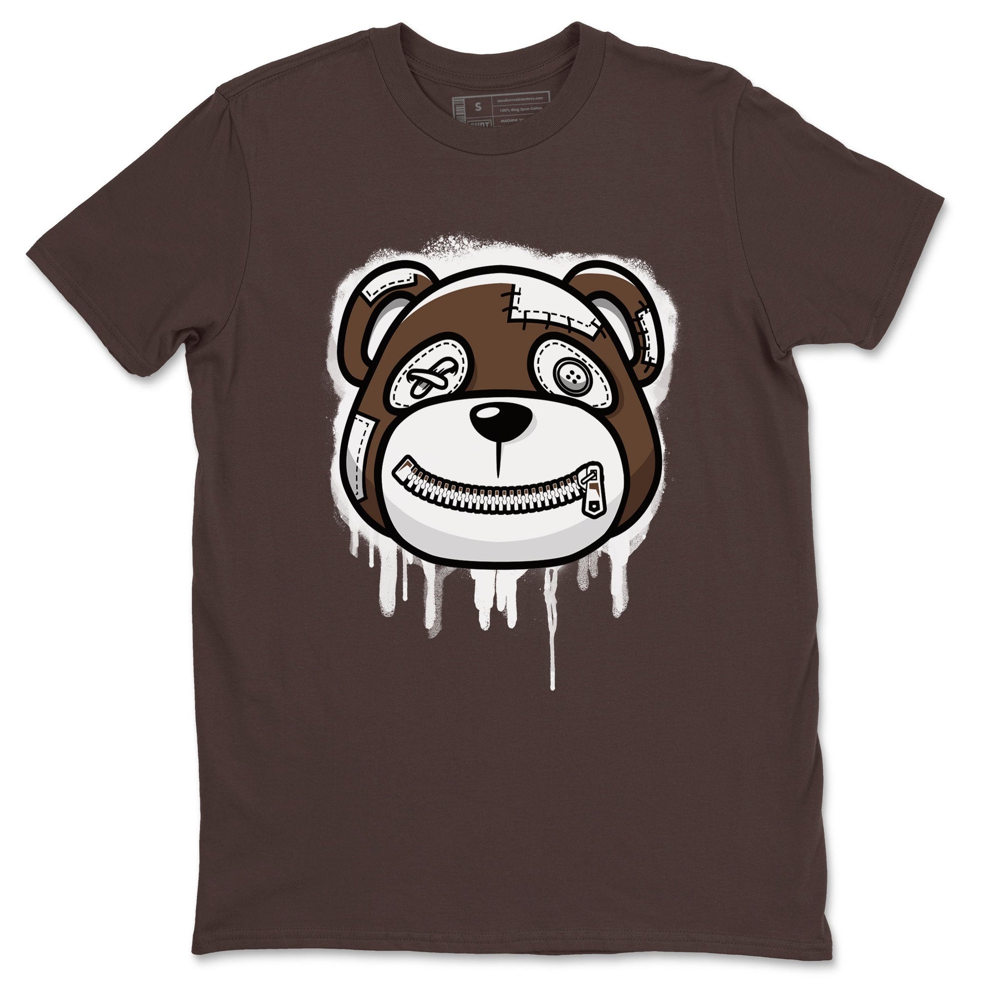 AF1 Chocolate shirt to match jordans Bear Face sneaker tees Air Force 1 Chocolate SNRT Sneaker Release Tees Cotton Sneaker Tee Dark Chocolate 2 T-Shirt