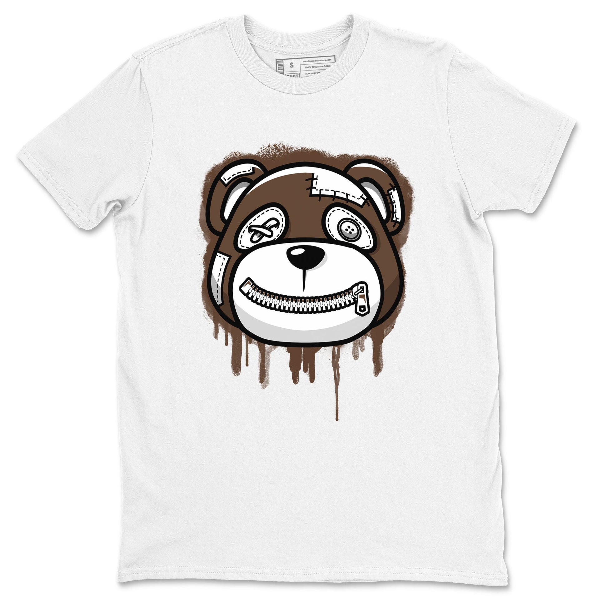 AF1 Chocolate shirt to match jordans Bear Face sneaker tees Air Force 1 Chocolate SNRT Sneaker Release Tees Cotton Sneaker Tee White 2 T-Shirt