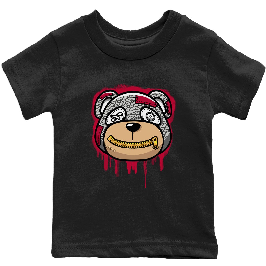 Jordan 3 Cardinal Sneaker Match Tees Bear Face Sneaker Tees Jordan 3 Cardinal Sneaker Release Tees Kids Shirts