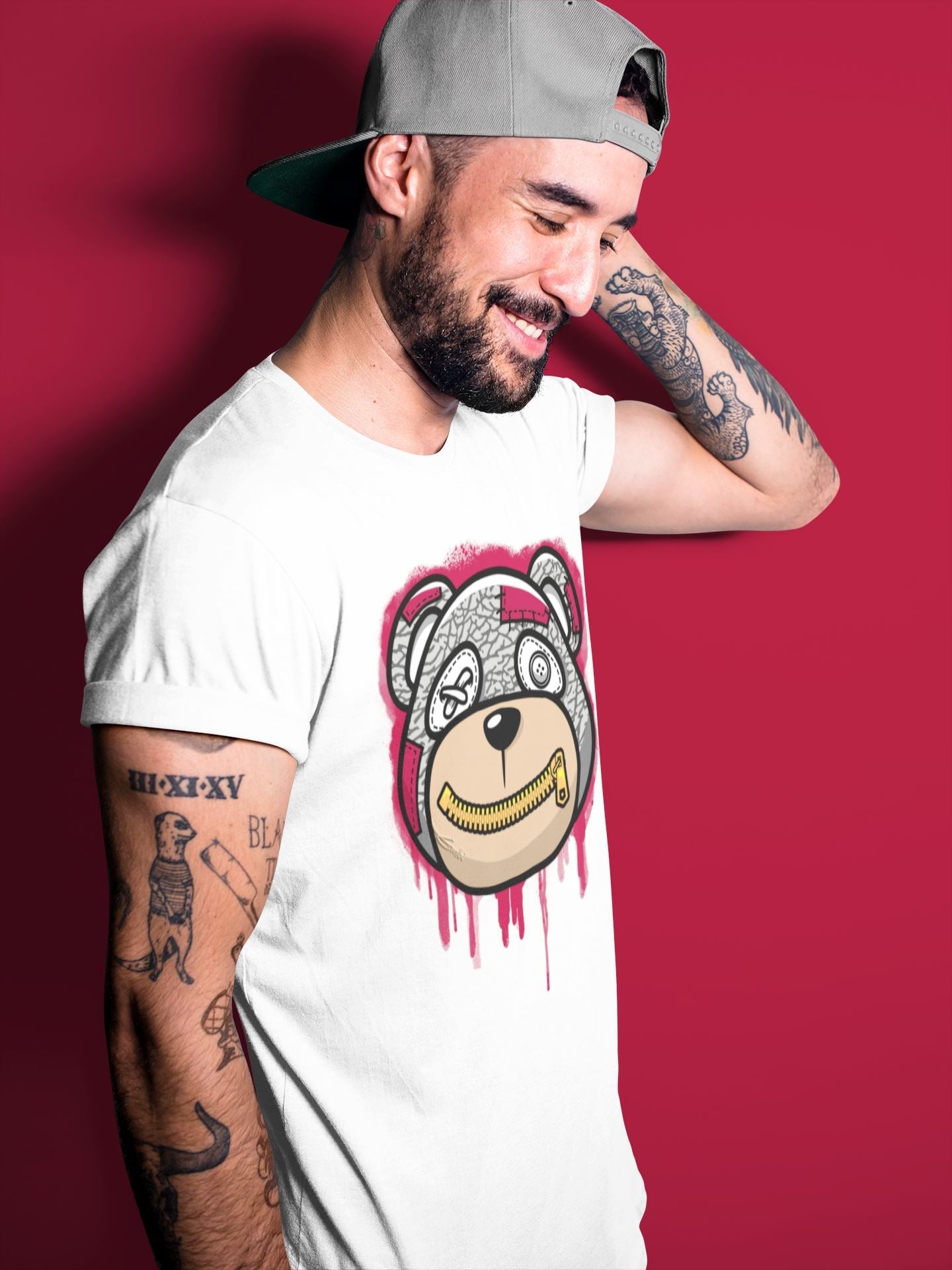 Jordan 3 Cardinal Sneaker Match Tees Bear Face Sneaker Tees Jordan 3 Cardinal Sneaker Release Tees Unisex Shirts