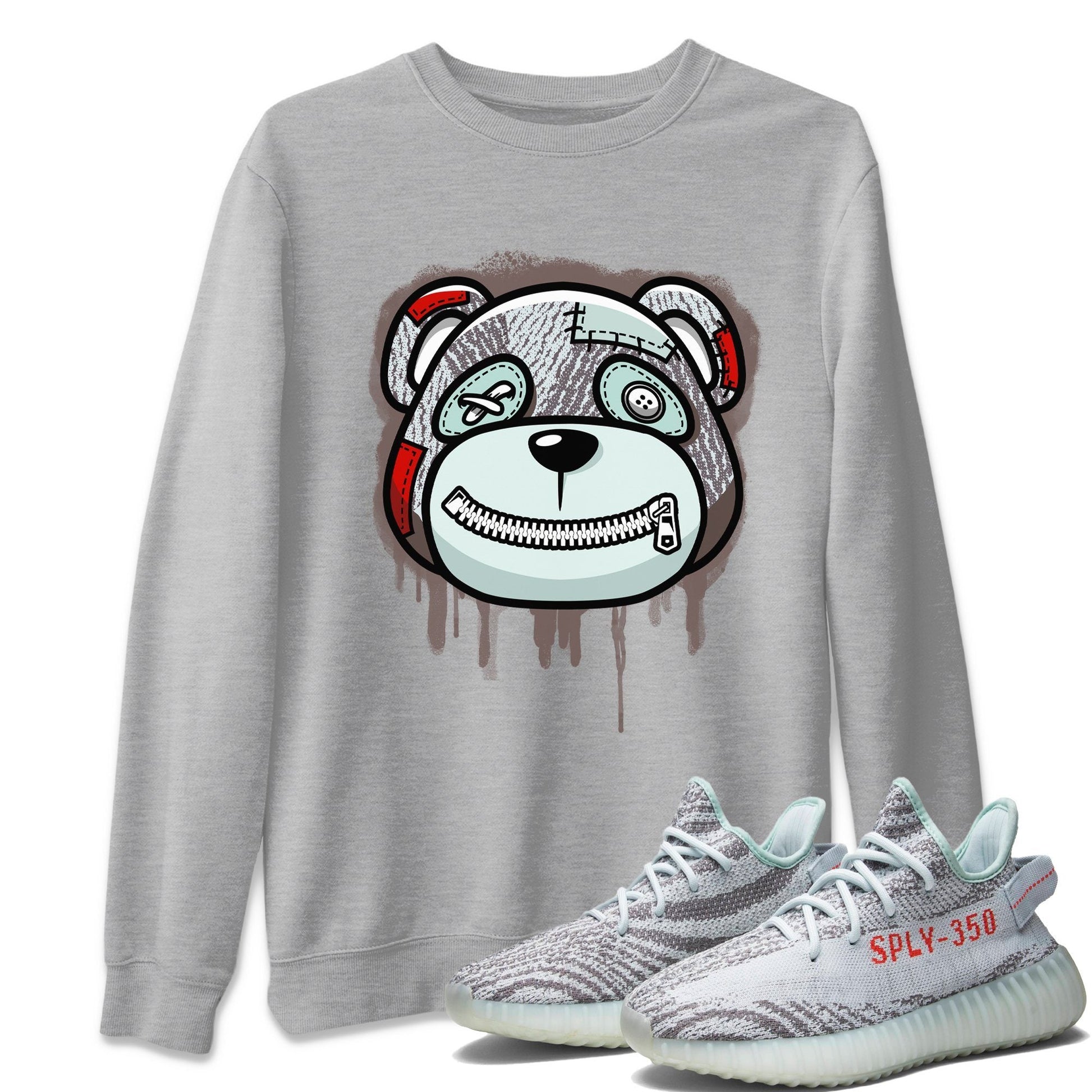 Yeezy 350 Blue Tint Sneaker Match Tees Bear Face Sneaker Tees Yeezy 350 Blue Tint Sneaker Release Tees Unisex Shirts
