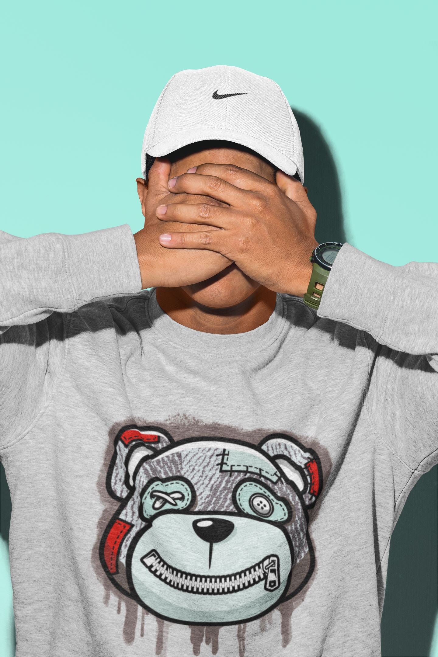 Yeezy 350 Blue Tint Sneaker Match Tees Bear Face Sneaker Tees Yeezy 350 Blue Tint Sneaker Release Tees Unisex Shirts