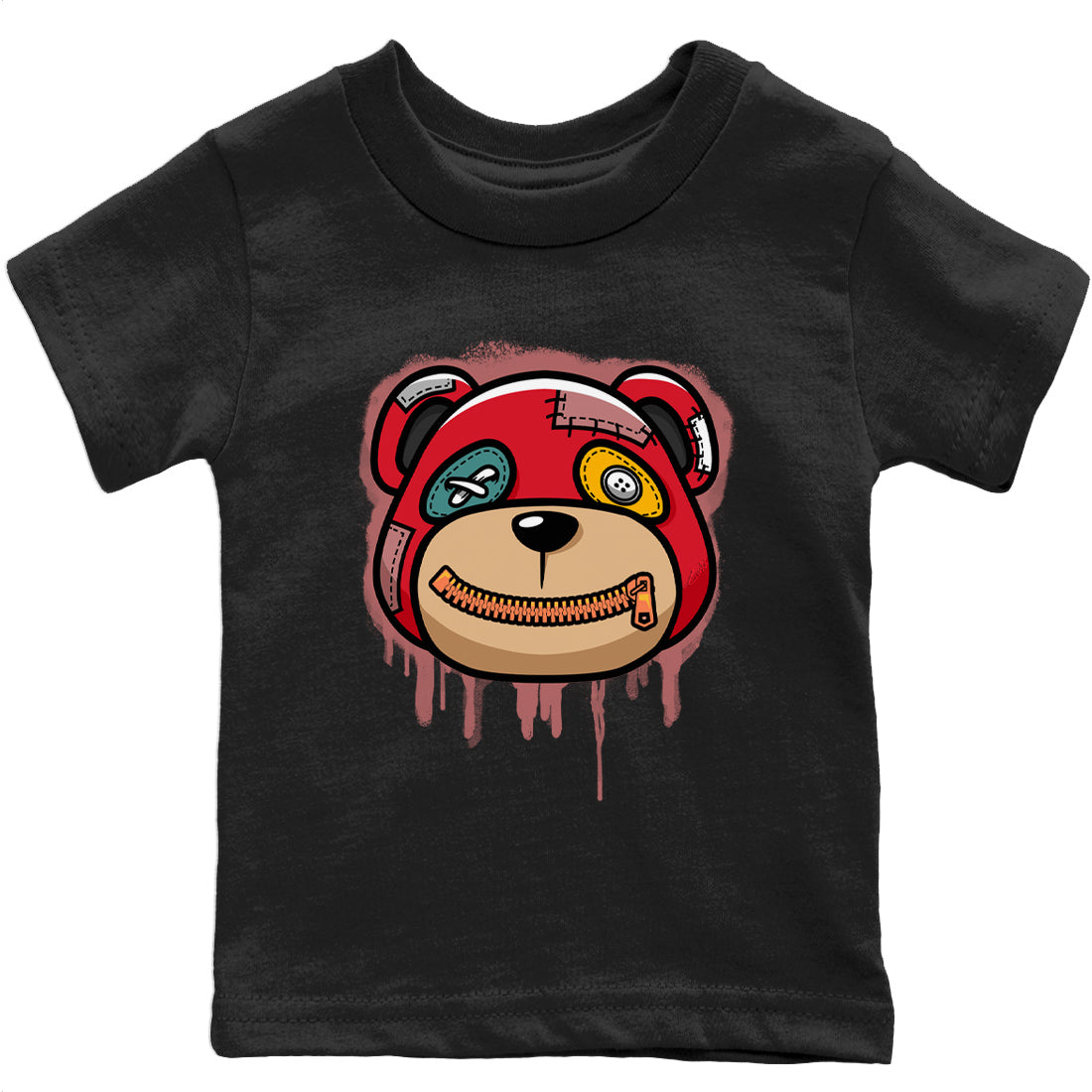 Yeezy 700 Hi-Res Red Sneaker Match Tees Bear Face Sneaker Tees Yeezy 700 Hi-Res Red Sneaker Release Tees Kids Shirts