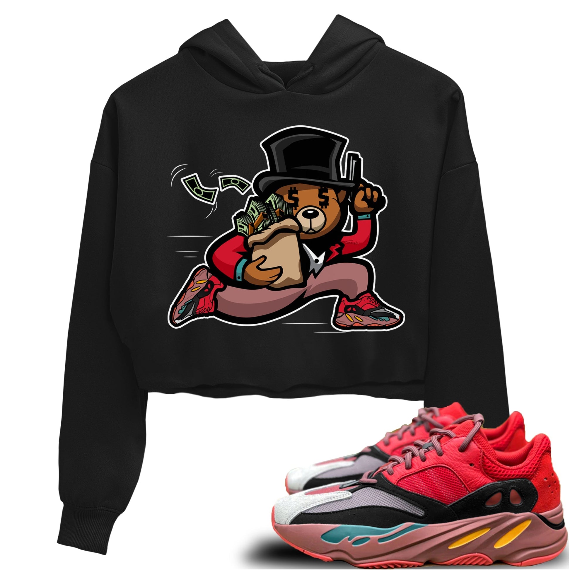 Yeezy 700 Hi-Res Red Sneaker Match Tees Bear Steals Sneaker Tees Yeezy 700 Hi-Res Red Sneaker Release Tees Women's Shirts