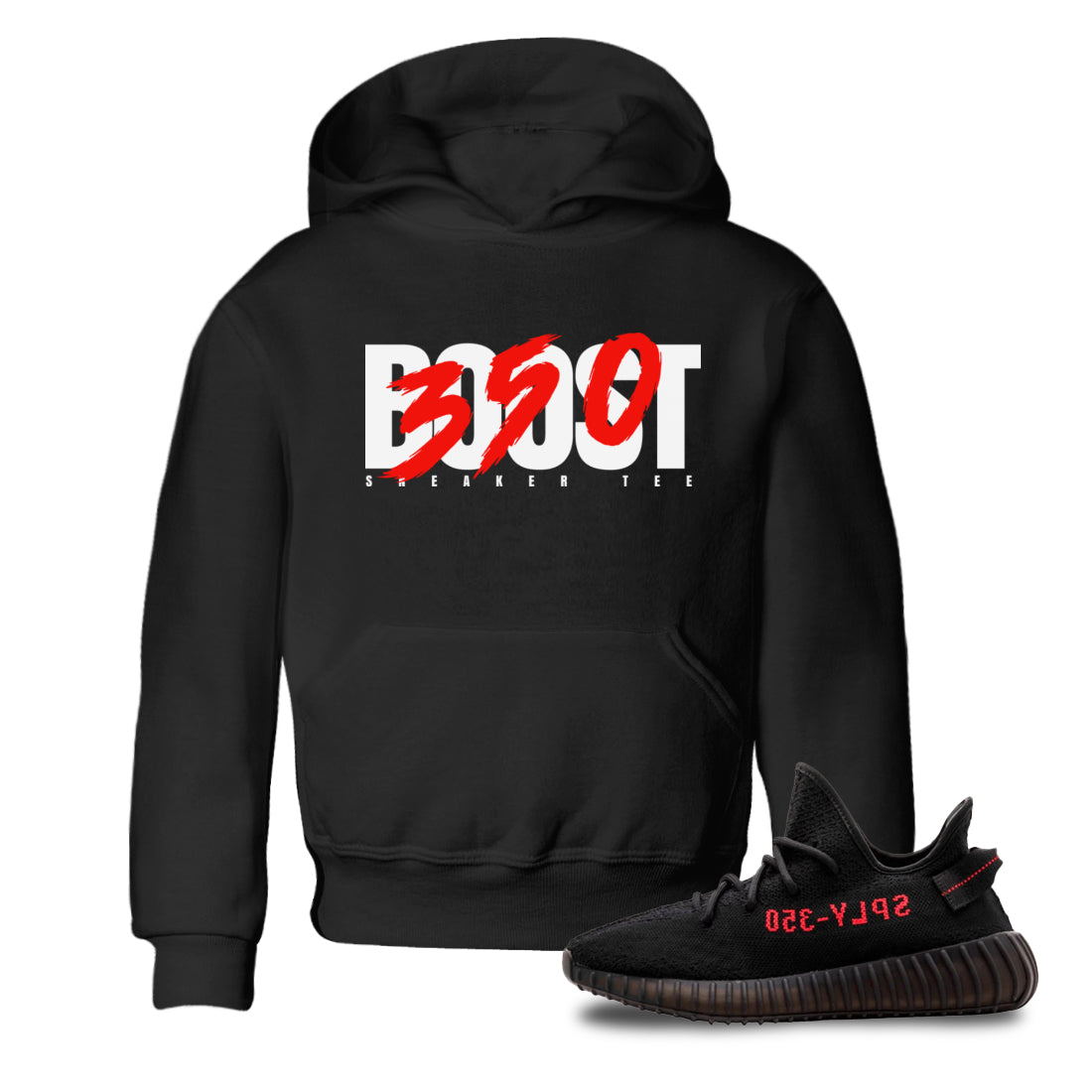 Yeezy 350 Bred shirt to match jordans Boost 350 sneaker tees Adidas Yeezy Boost V2 350 Bred SNRT Sneaker Release Tees Baby Toddler Black 1 T-Shirt