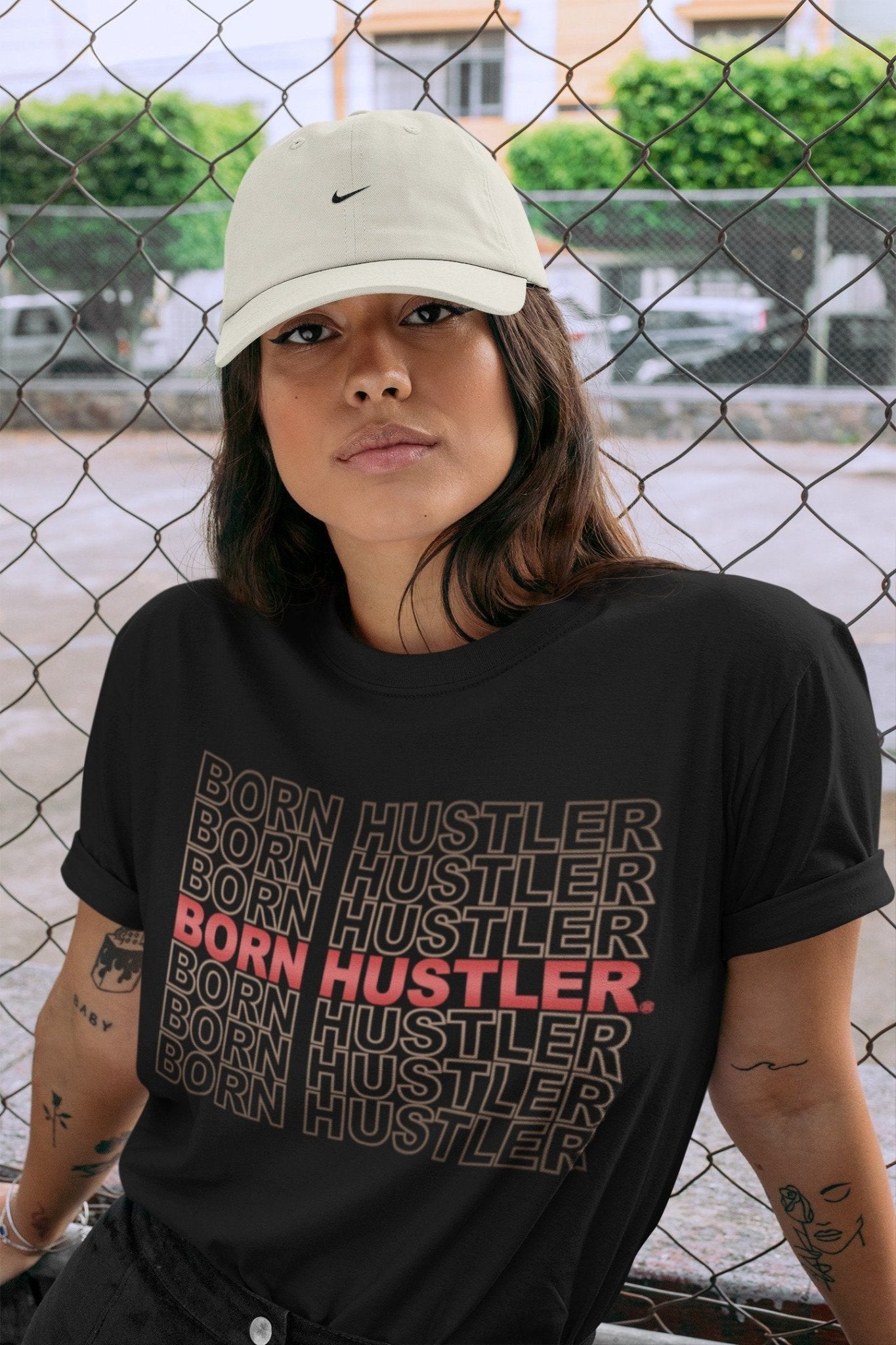 Jordan 4 Taupe Haze Sneaker Match Tees Born Hustler Sneaker Tees Jordan 4 Taupe Haze Sneaker Release Tees Unisex Shirts