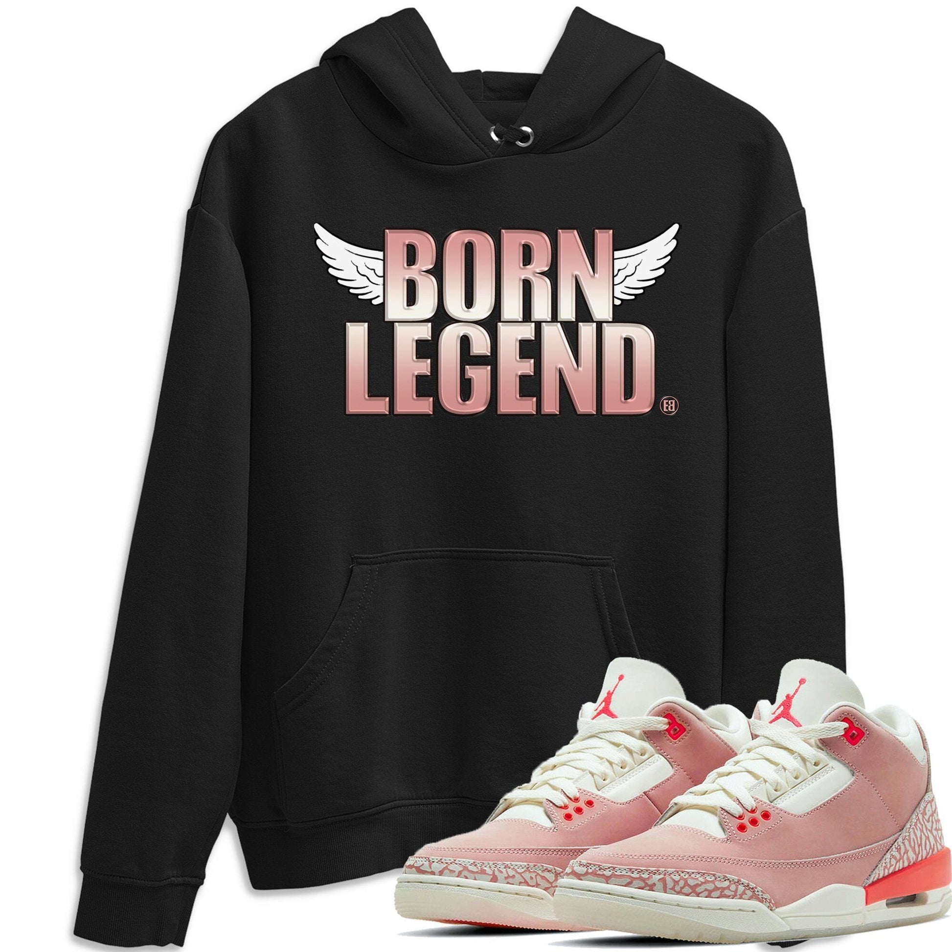 Jordan 3 Rust Pink Sneaker Match Tees Born Legend Sneaker Tees Jordan 3 Rust Pink Sneaker Release Tees Unisex Shirts