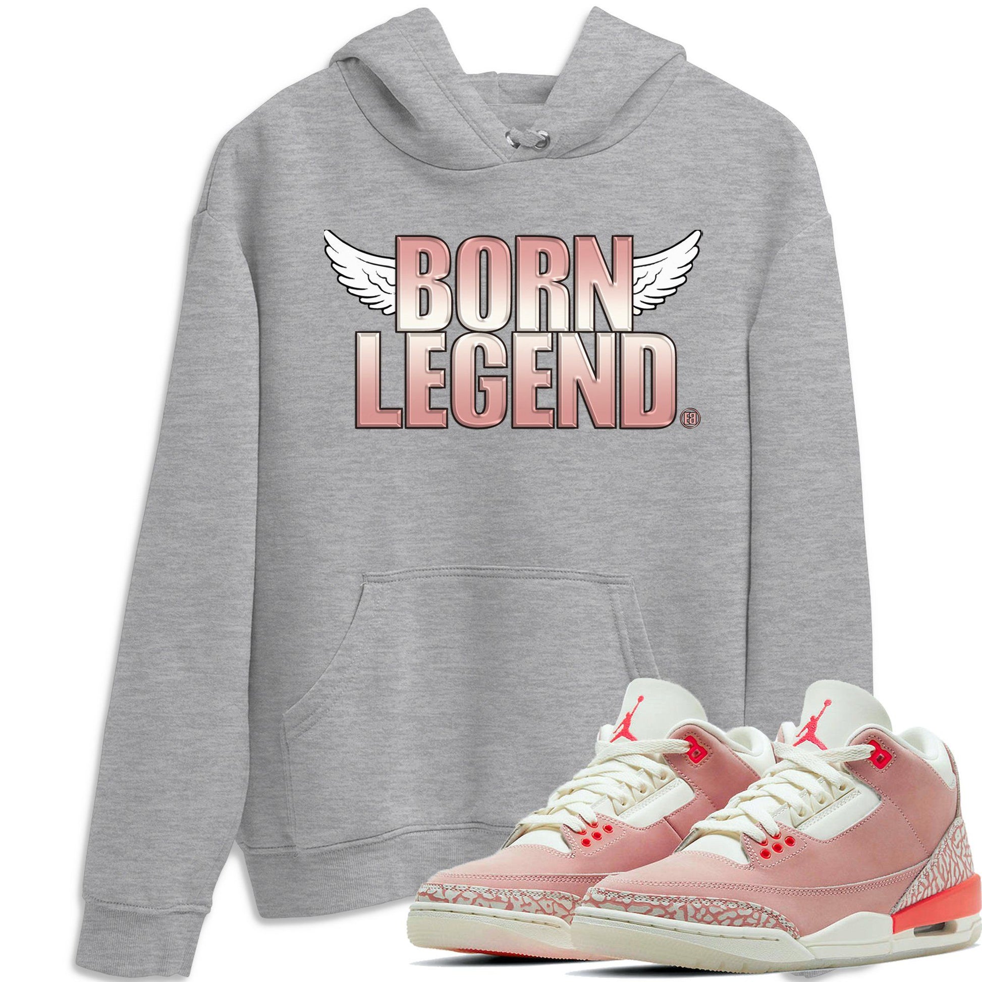 Jordan 3 Rust Pink Sneaker Match Tees Born Legend Sneaker Tees Jordan 3 Rust Pink Sneaker Release Tees Unisex Shirts