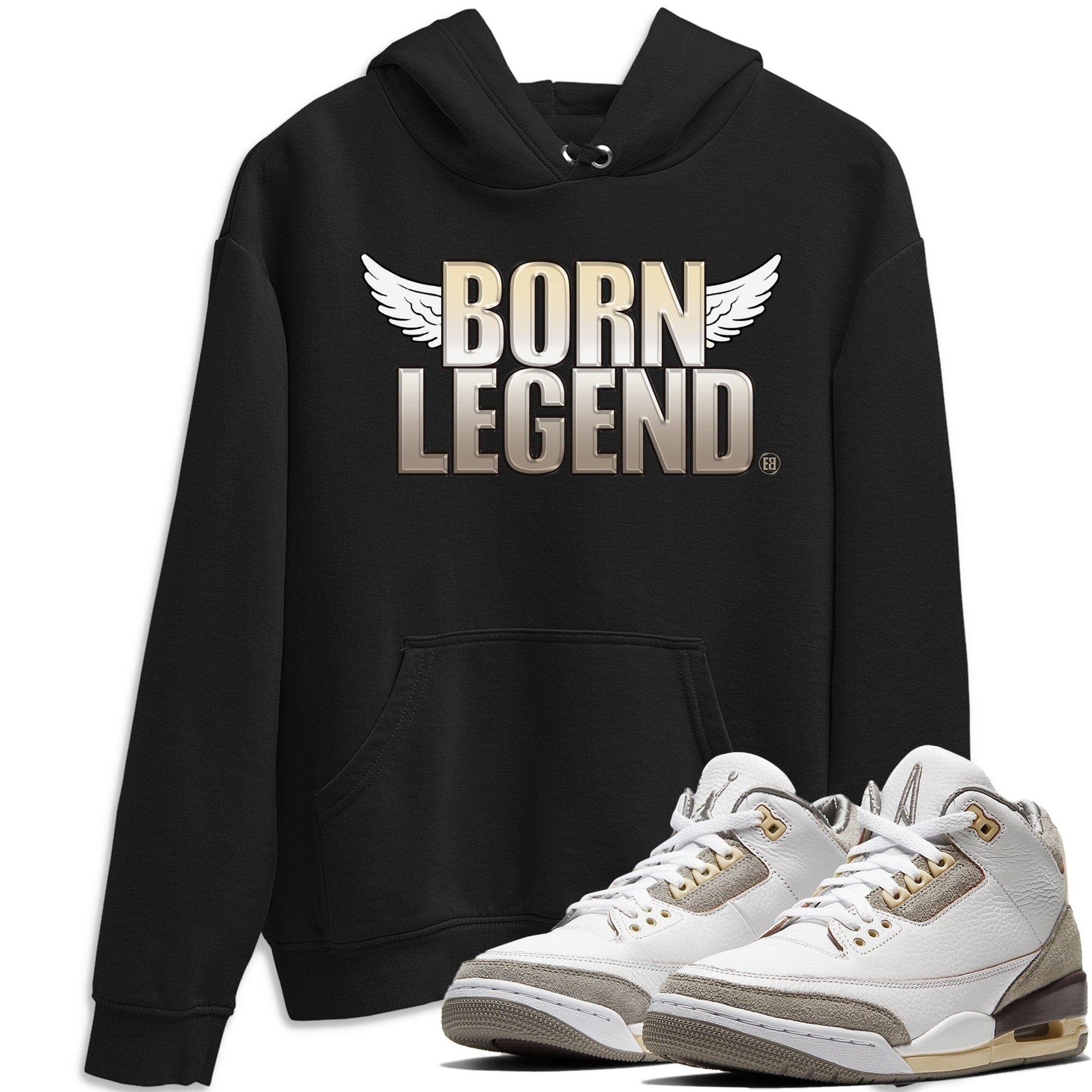 Jordan 3 A Ma Maniere Sneaker Match Tees Born Legend Sneaker Tees Jordan 3 A Ma Maniere Sneaker Release Tees Unisex Shirts