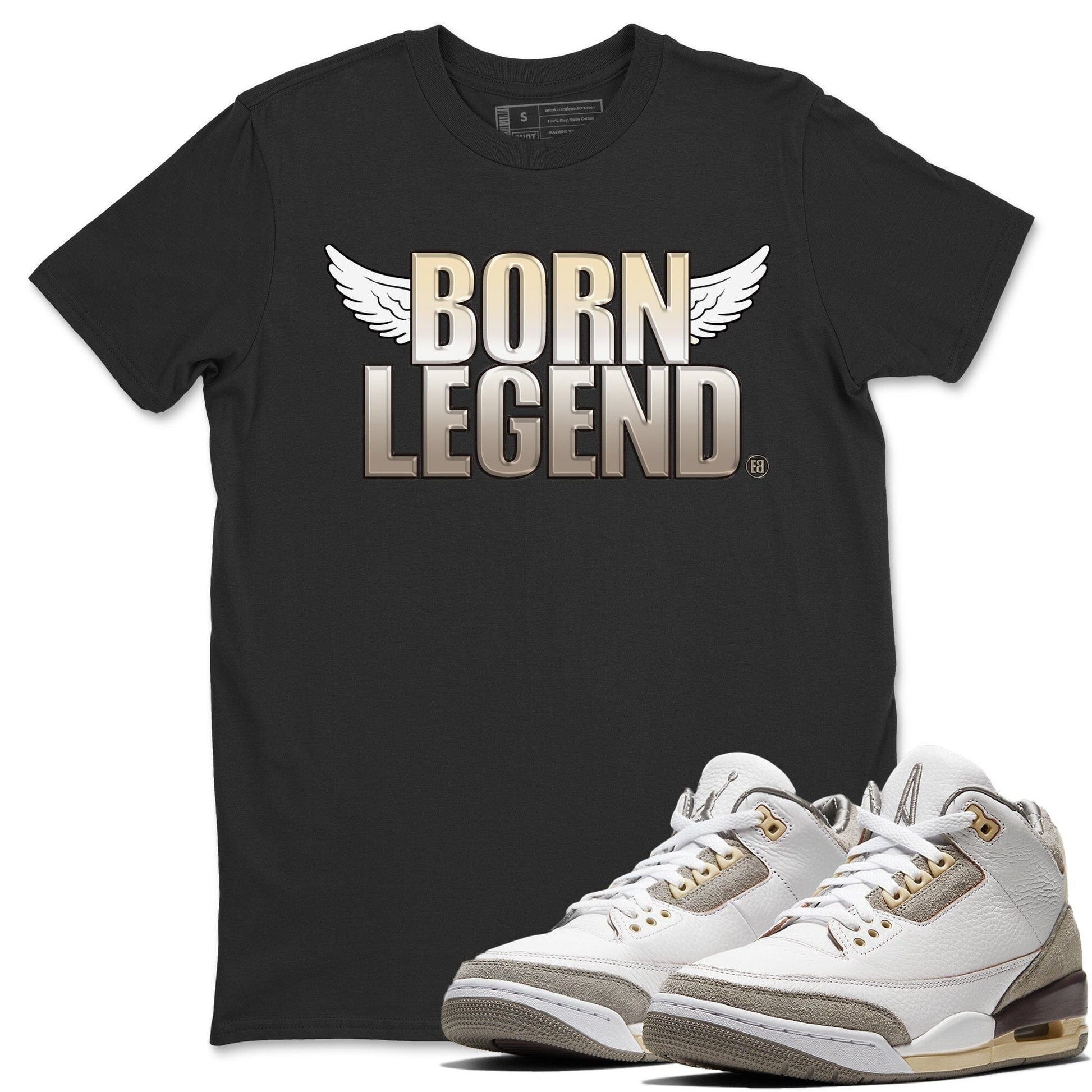 Jordan 3 A Ma Maniere Sneaker Match Tees Born Legend Sneaker Tees Jordan 3 A Ma Maniere Sneaker Release Tees Unisex Shirts