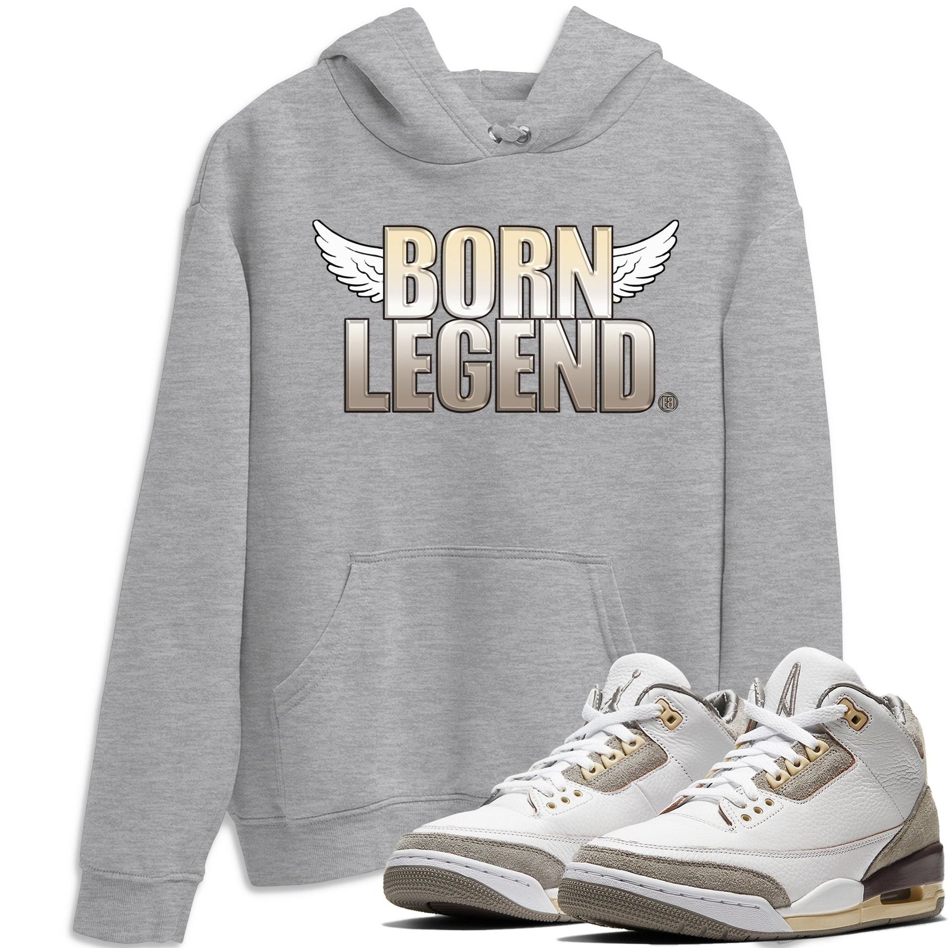 Jordan 3 A Ma Maniere Sneaker Match Tees Born Legend Sneaker Tees Jordan 3 A Ma Maniere Sneaker Release Tees Unisex Shirts