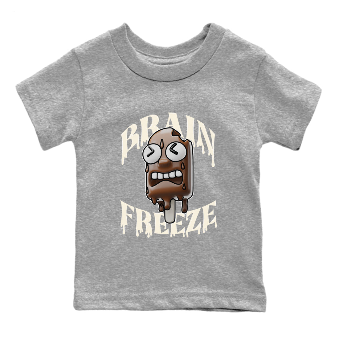 Dunk Cacao Wow shirt to match jordans Brain Freeze sneaker tees Nike Dunk Cacao Wow SNRT Sneaker Release Tees Baby Toddler Heather Grey 2 T-Shirt