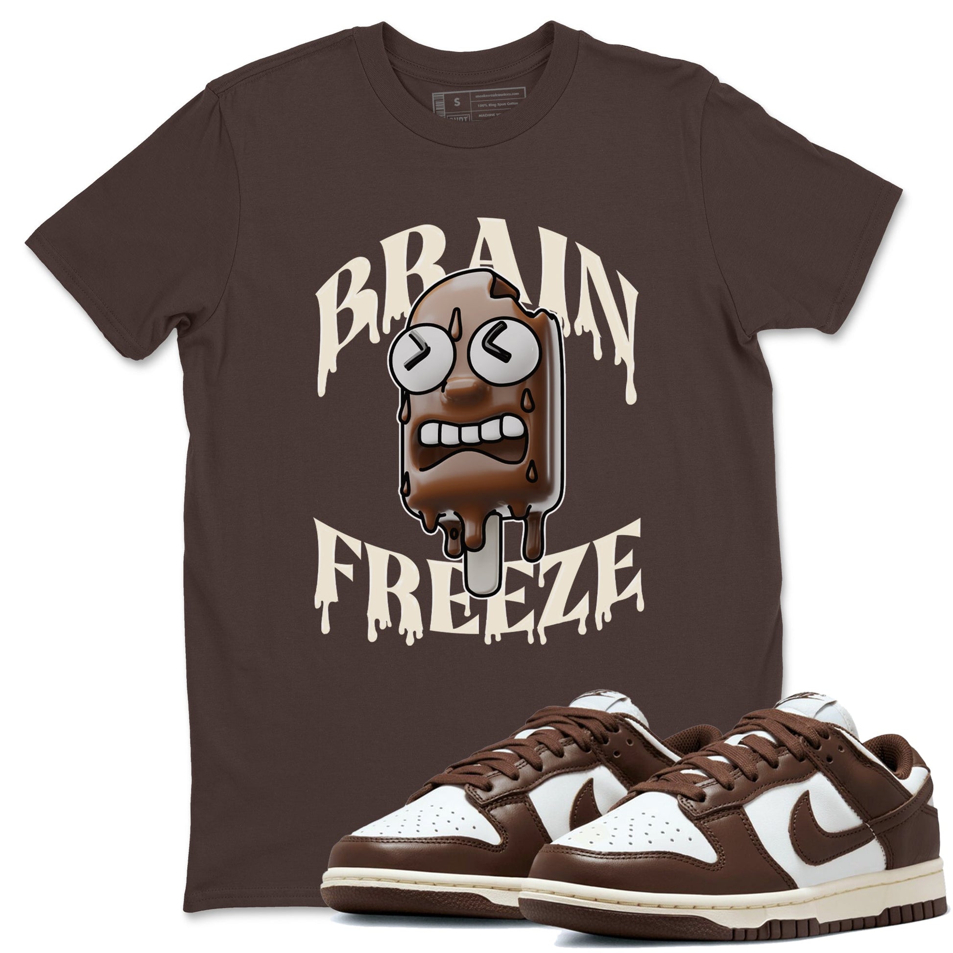 Dunk Cacao Wow shirt to match jordans Brain Freeze sneaker tees Nike Dunk Cacao Wow SNRT Sneaker Release Tees Unisex Dark Chocolate 1 T-Shirt