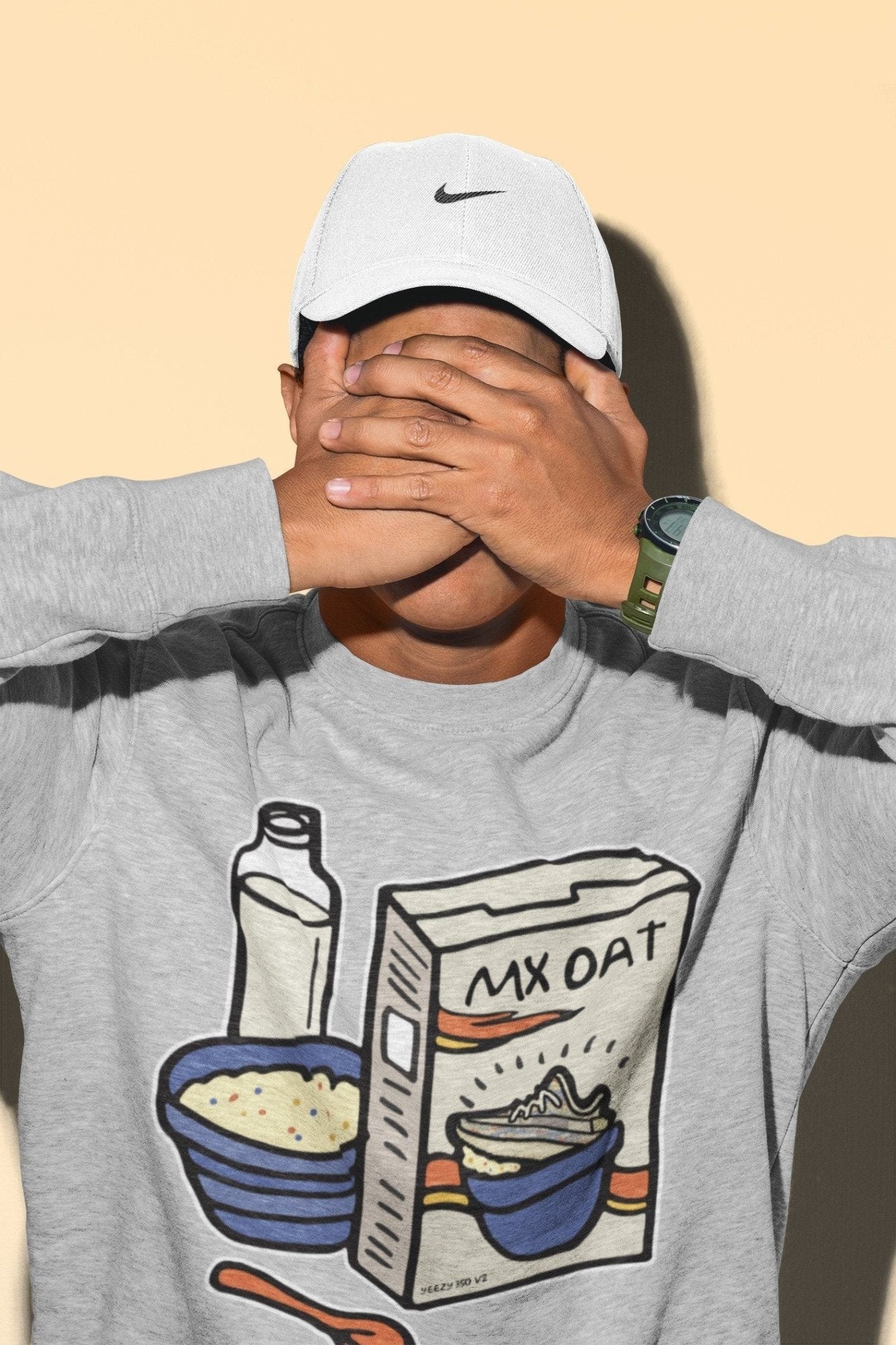 Yeezy 350 MX Oat Sneaker Match Tees Breakfast Cereal Sneaker Tees Yeezy 350 MX Oat Sneaker Release Tees Unisex Shirts