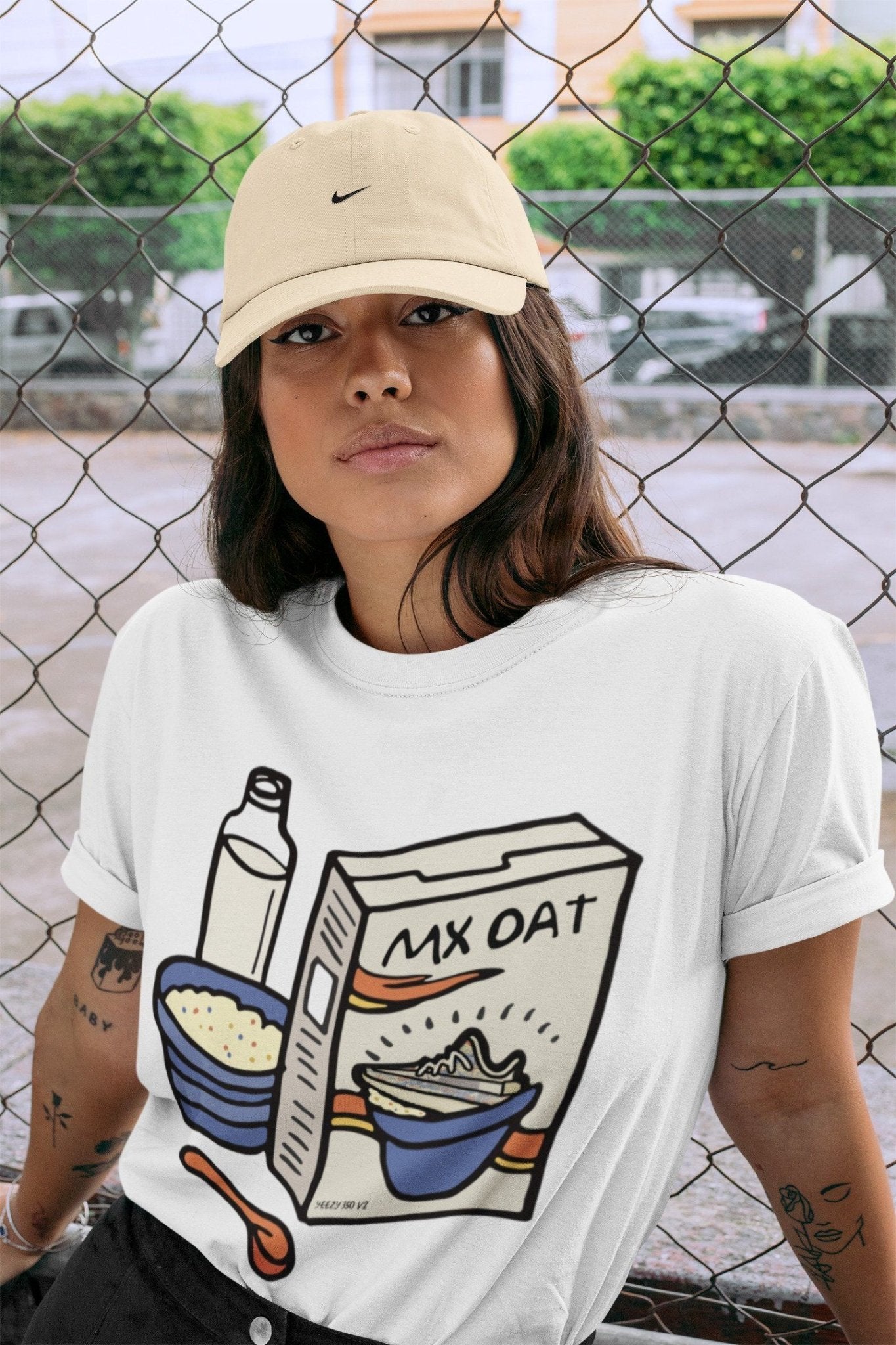 Yeezy 350 MX Oat Sneaker Match Tees Breakfast Cereal Sneaker Tees Yeezy 350 MX Oat Sneaker Release Tees Unisex Shirts