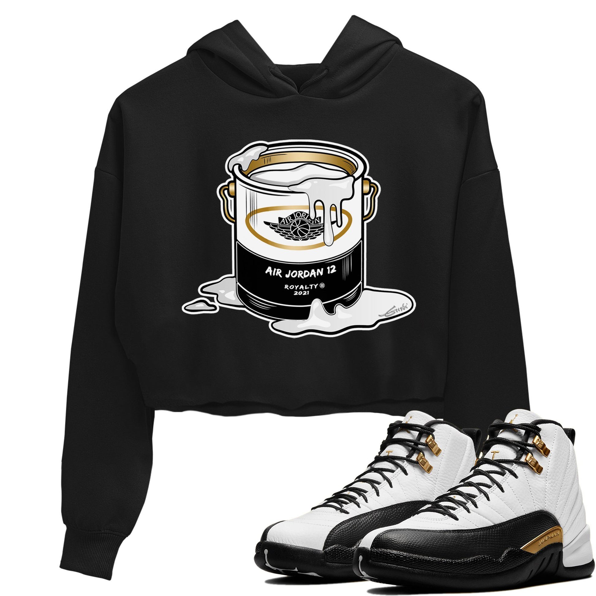 Jordan 12 Royalty Sneaker Match Tees Bucket Sneaker Tees Jordan 12 Royalty Sneaker Release Tees Women's Shirts