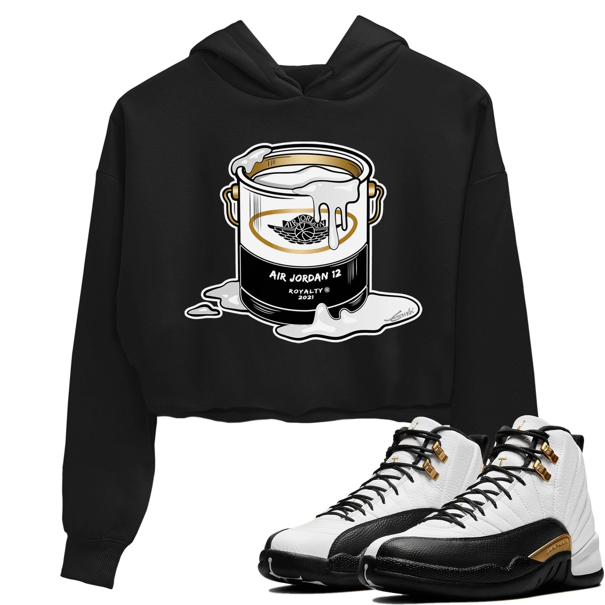 Jordan 12 Royalty Sneaker Match Tees Bucket Sneaker Tees Jordan 12 Royalty Sneaker Release Tees Women's Shirts