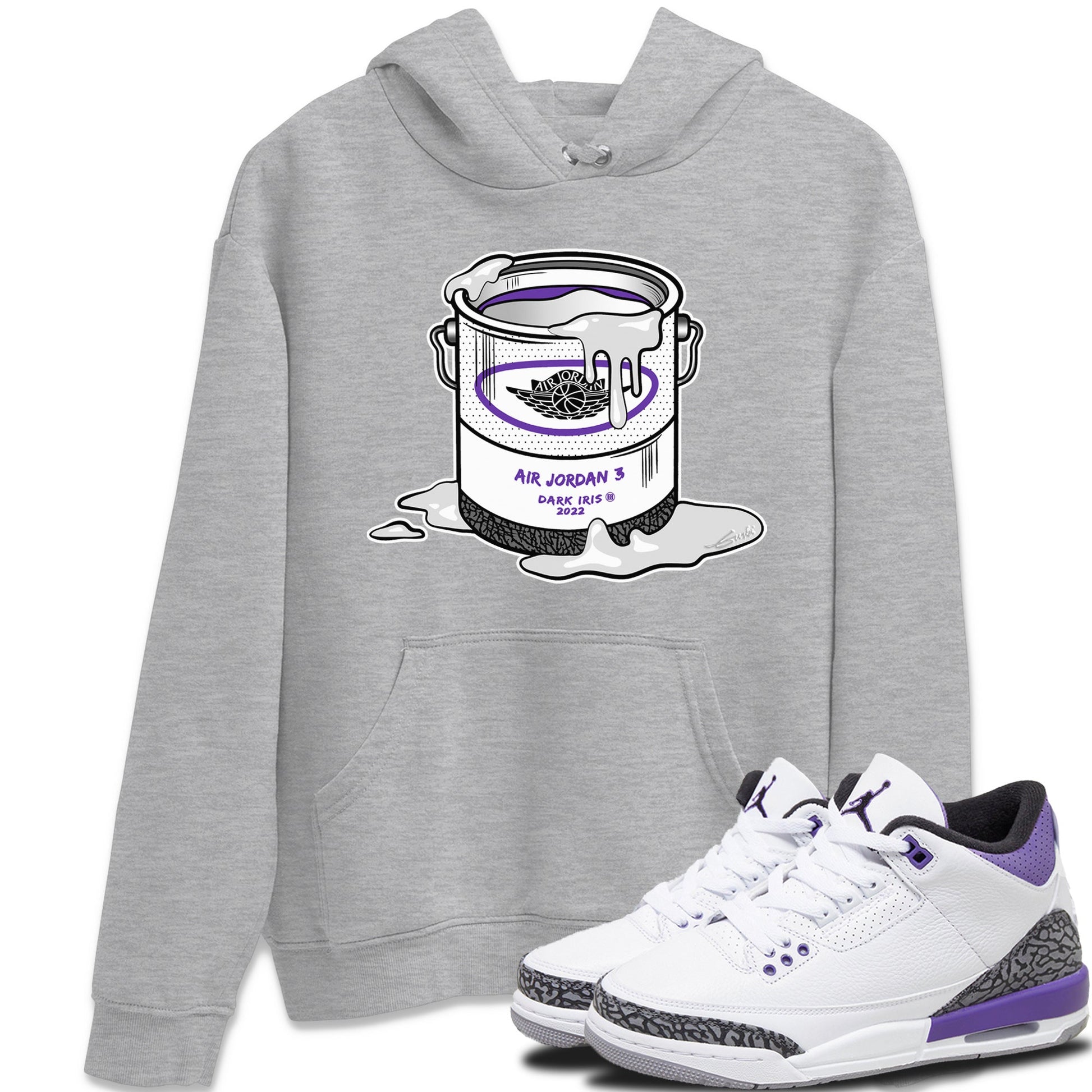 Jordan 3 Dark Iris Sneaker Match Tees Bucket Sneaker Tees Jordan 3 Dark Iris Sneaker Release Tees Unisex Shirts