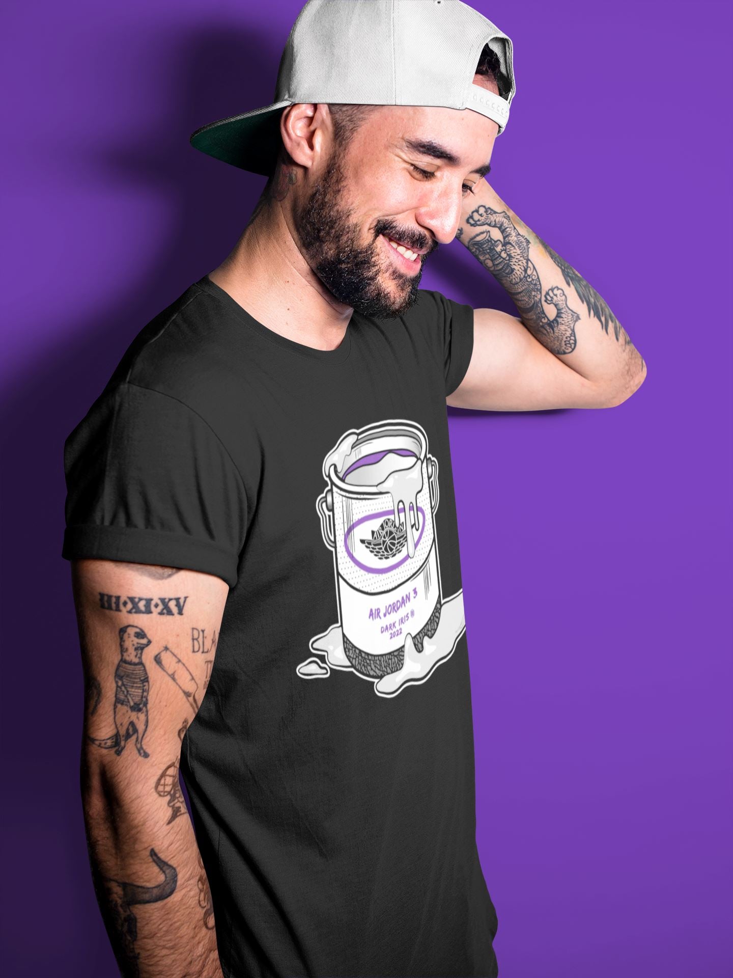 Jordan 3 Dark Iris Sneaker Match Tees Bucket Sneaker Tees Jordan 3 Dark Iris Sneaker Release Tees Unisex Shirts
