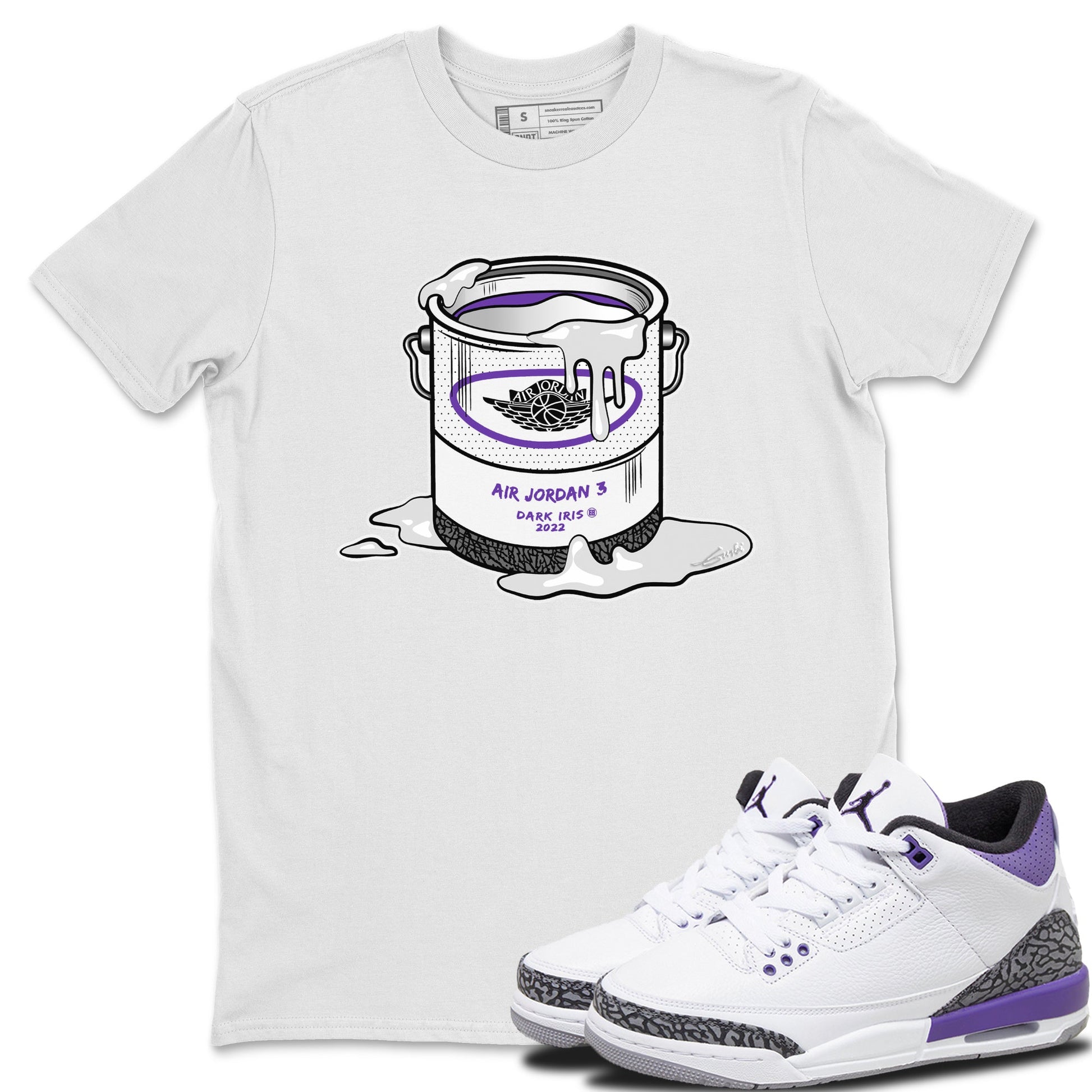 Jordan 3 Dark Iris Sneaker Match Tees Bucket Sneaker Tees Jordan 3 Dark Iris Sneaker Release Tees Unisex Shirts