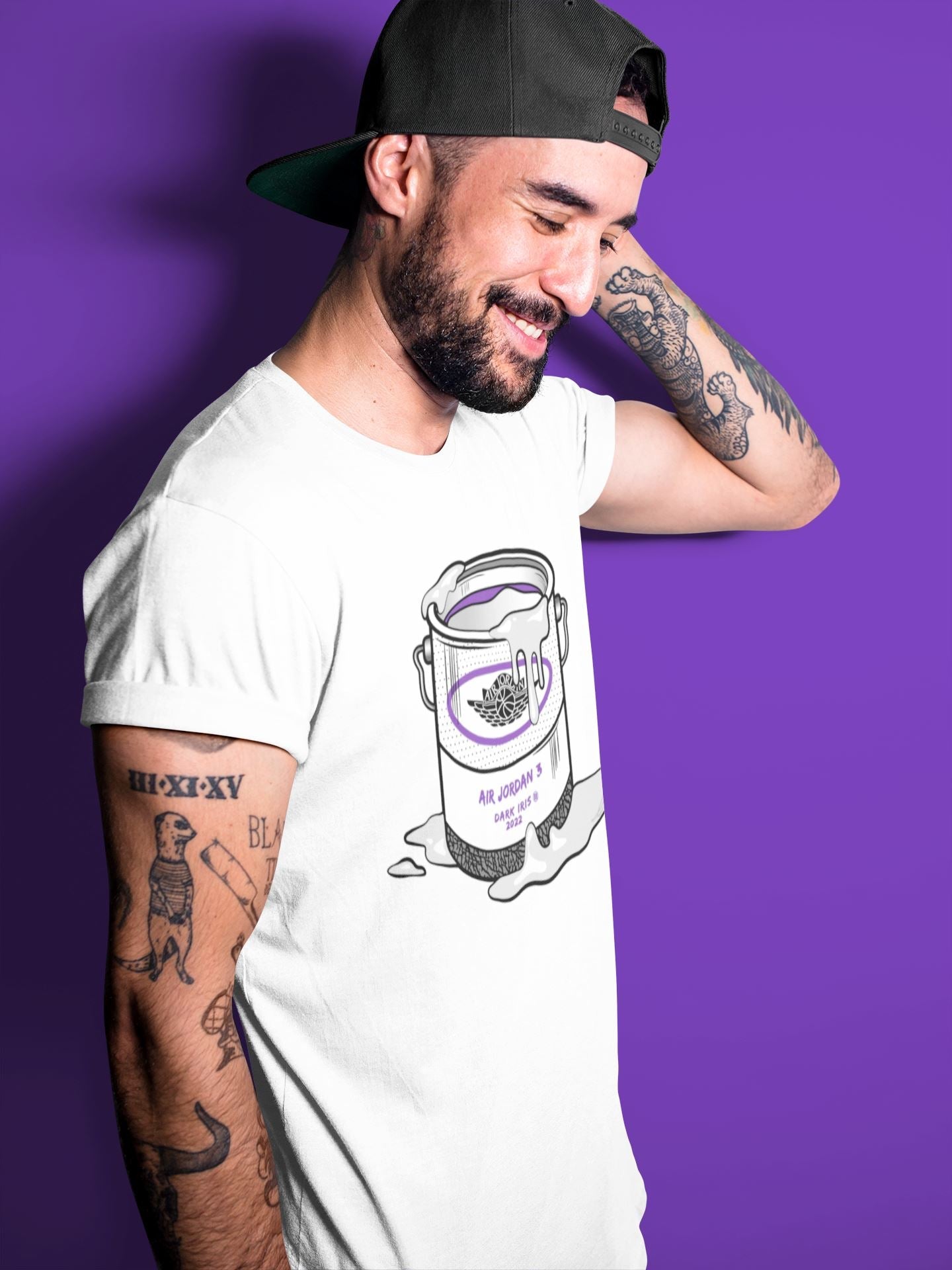 Jordan 3 Dark Iris Sneaker Match Tees Bucket Sneaker Tees Jordan 3 Dark Iris Sneaker Release Tees Unisex Shirts