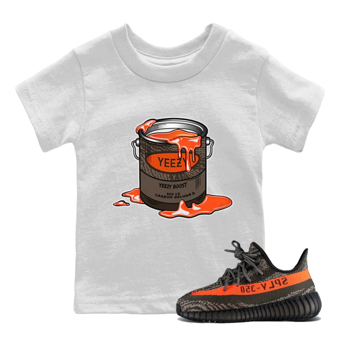 Yeezy 350 Carbon Beluga Sneaker Match Tees Bucket Sneaker Tees Yeezy 350 Carbon Beluga Sneaker Release Tees Kids Shirts