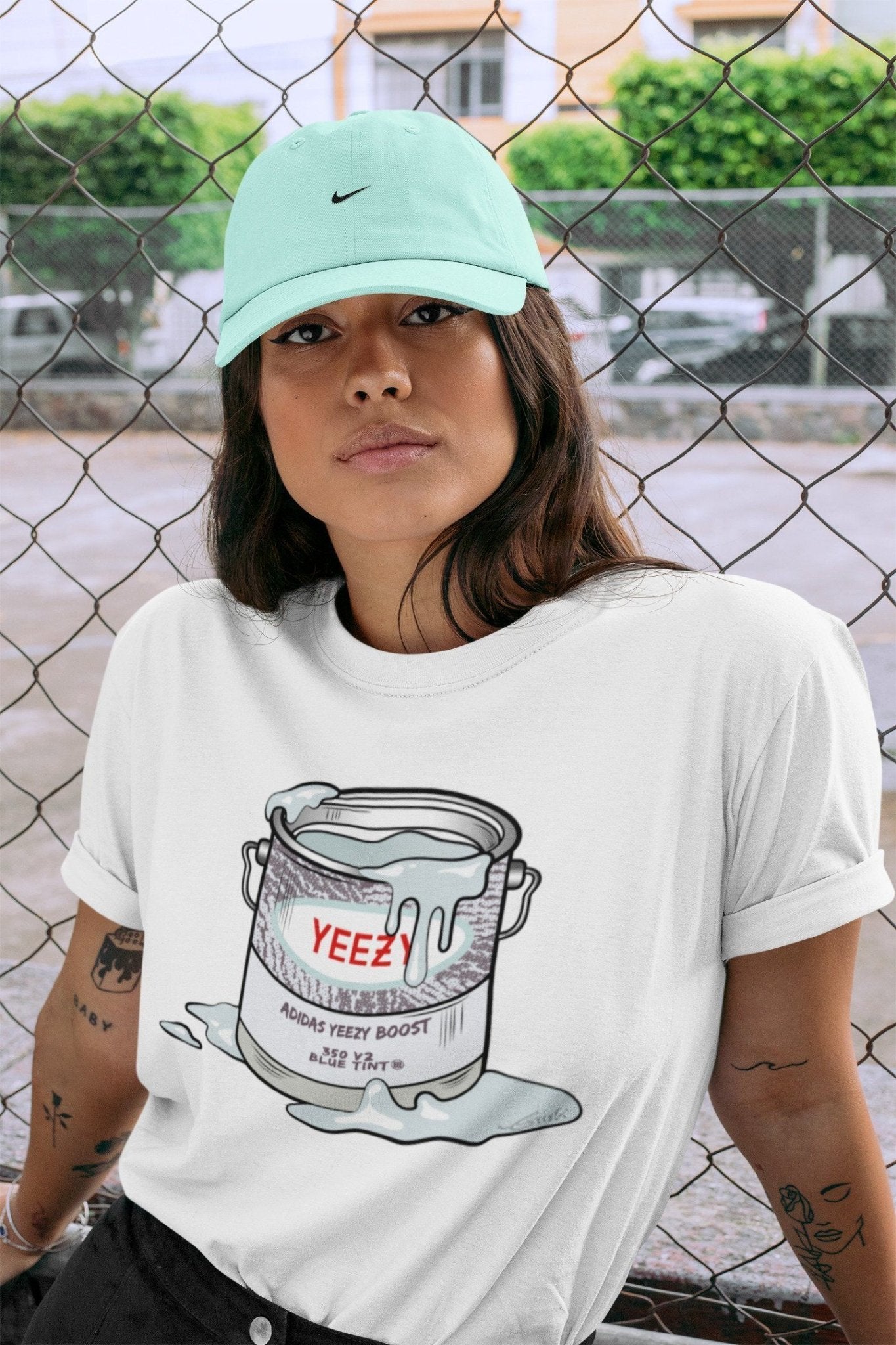 Yeezy 350 Blue Tint Sneaker Match Tees Bucket Sneaker Tees Yeezy 350 Blue Tint Sneaker Release Tees Unisex Shirts