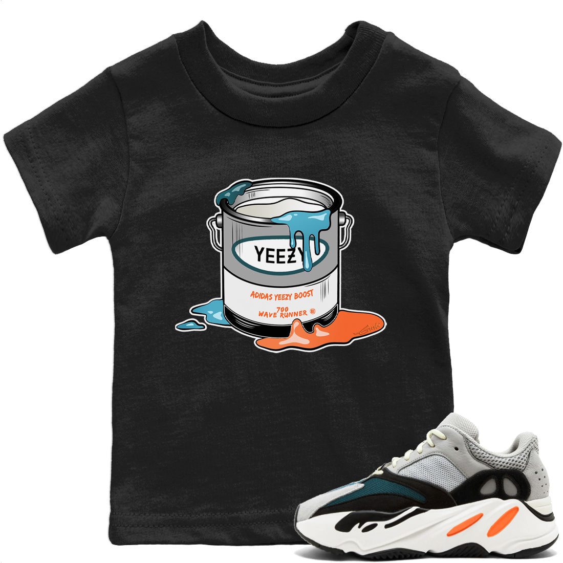 Yeezy 700 Wave Runner Sneaker Match Tees Bucket Sneaker Tees Yeezy 700 Wave Runner Sneaker Release Tees Kids Shirts