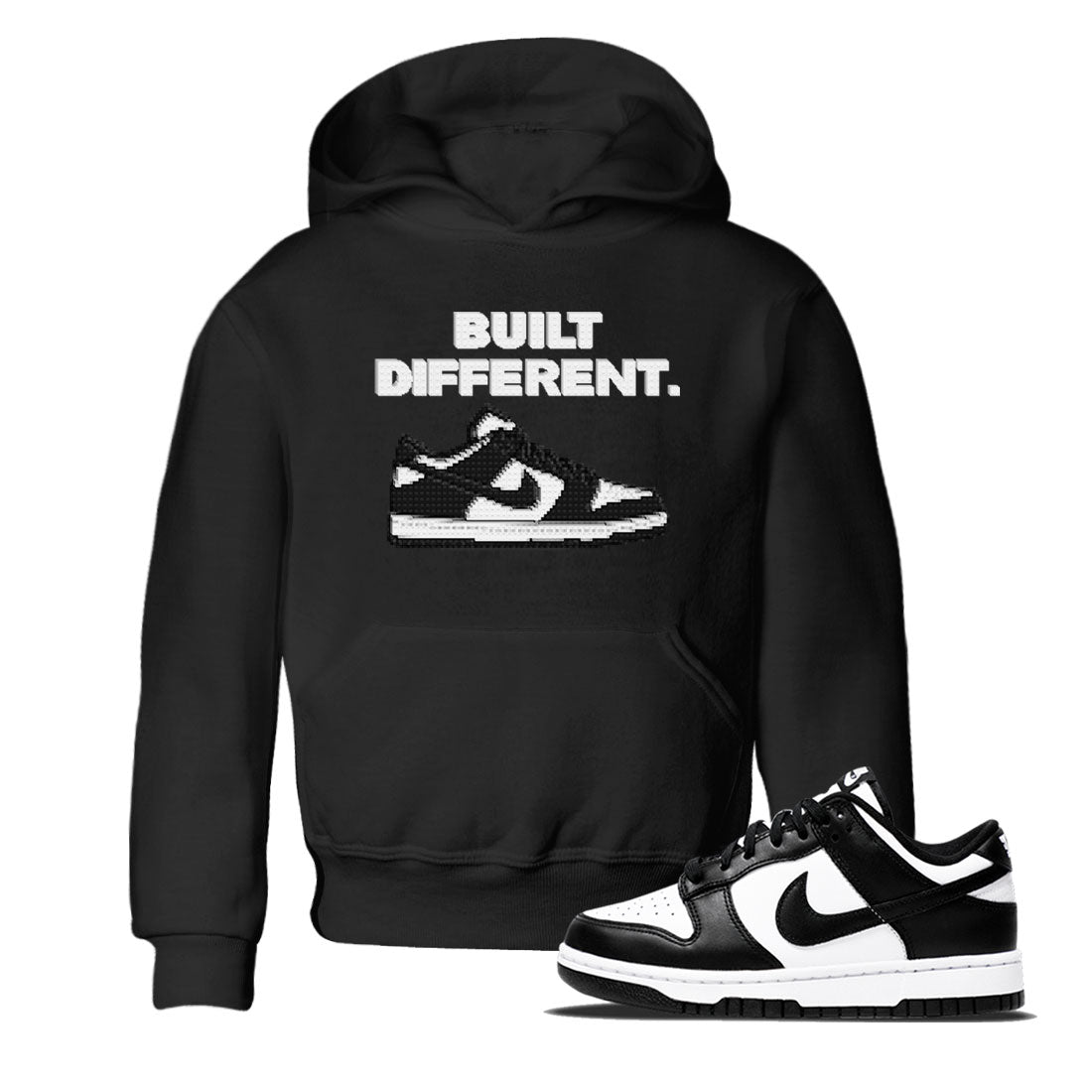 Dunk Low Panda Dunks Black White shirt to match jordans Built Different sneaker tees Dunk Panda SNRT Sneaker Tees Sneaker Matching Cotton Shirt baby toddler Black 1 cotton Shirt