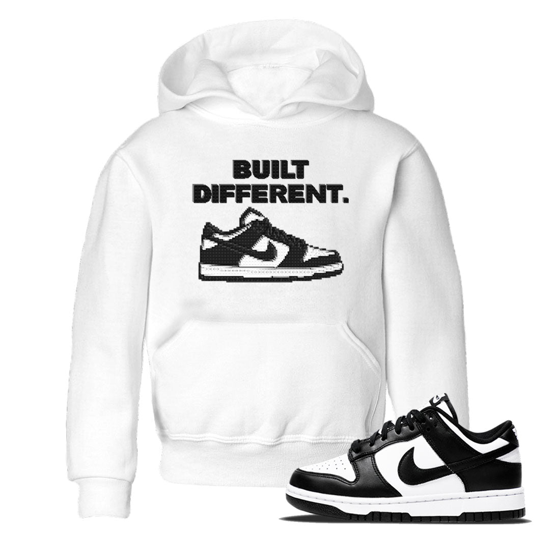 Dunk Low Panda Dunks Black White shirt to match jordans Built Different sneaker tees Dunk Panda SNRT Sneaker Tees Sneaker Matching Cotton Shirt baby toddler White 1 cotton Shirt