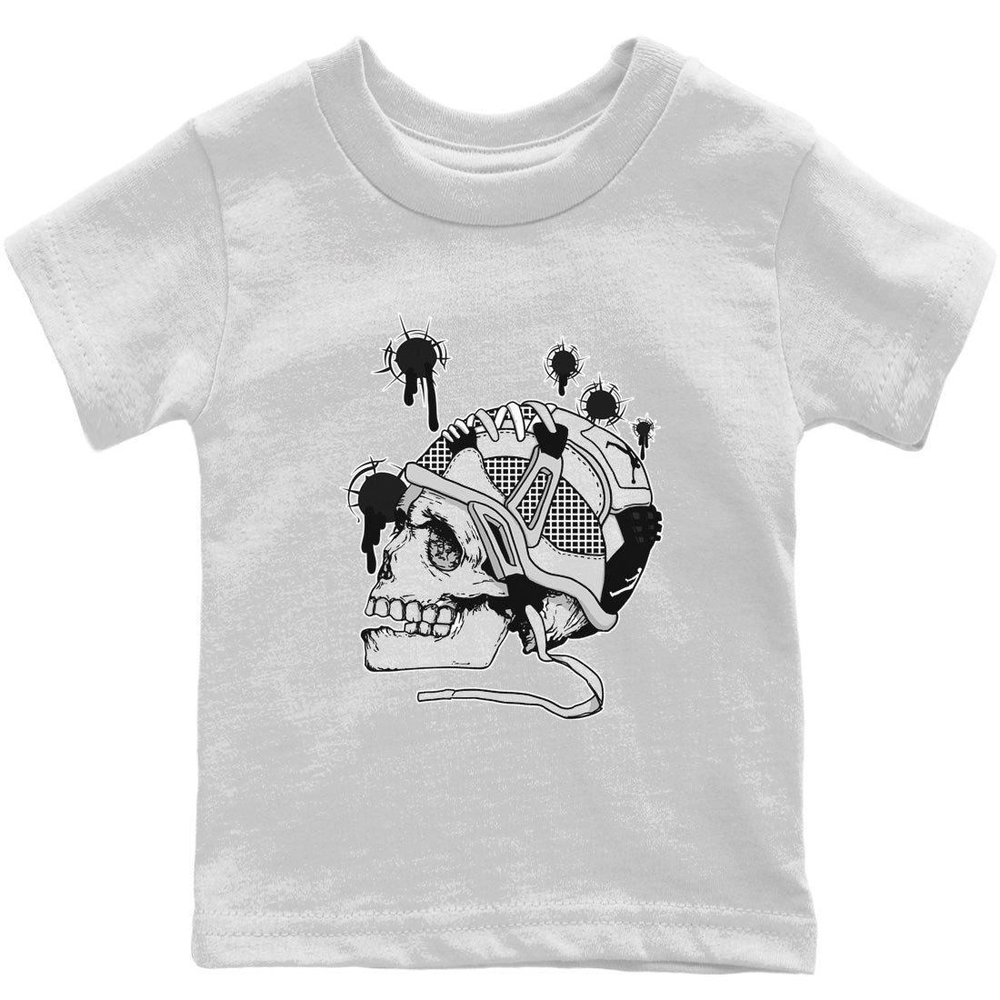 Jordan 4 Military Black Sneaker Match Tees Bullet Holes Sneaker Tees Jordan 4 Military Black Sneaker Release Tees Kids Shirts