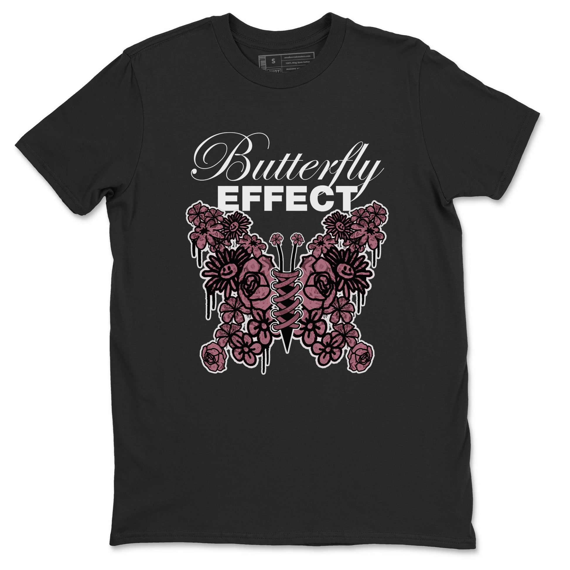 Air Jordan 1 Mauve shirt to match jordans Butterfly Effect sneaker tees AJ1 Mauve SNRT Sneaker Release Tees Unisex Black 2 T-Shirt