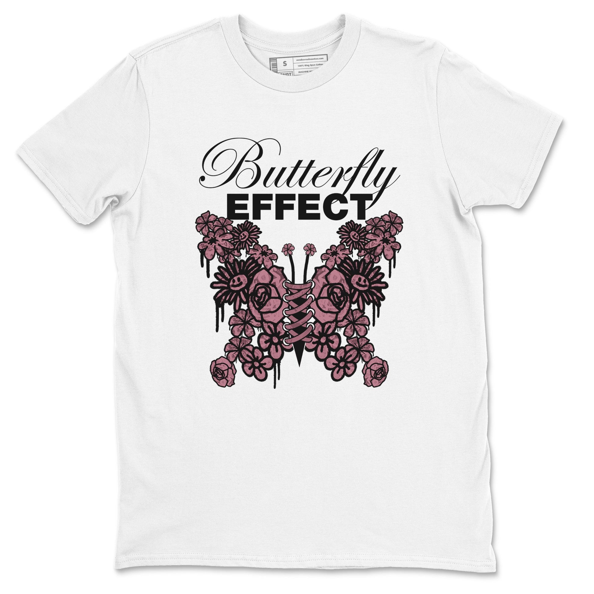 Air Jordan 1 Mauve shirt to match jordans Butterfly Effect sneaker tees AJ1 Mauve SNRT Sneaker Release Tees Unisex White 2 T-Shirt