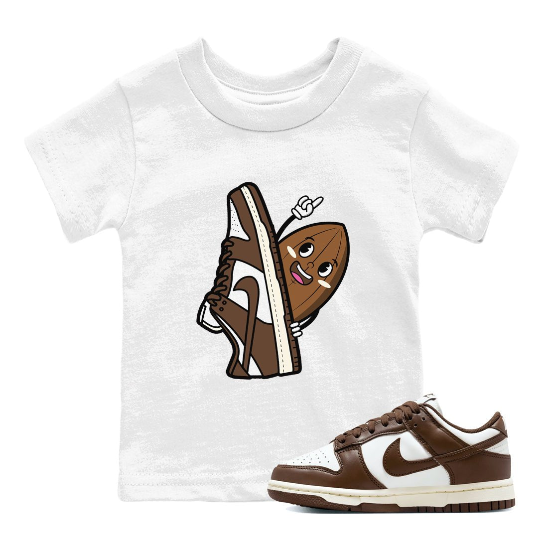 Dunk Low Cacao Wow shirt to match jordans Cacao Friend sneaker tees Special Valentine's Day Couple Shirt Dunk Cacao Wow SNRT Sneaker Tees Sneaker Matching Shirt Baby Toddler White 1 T-Shirt