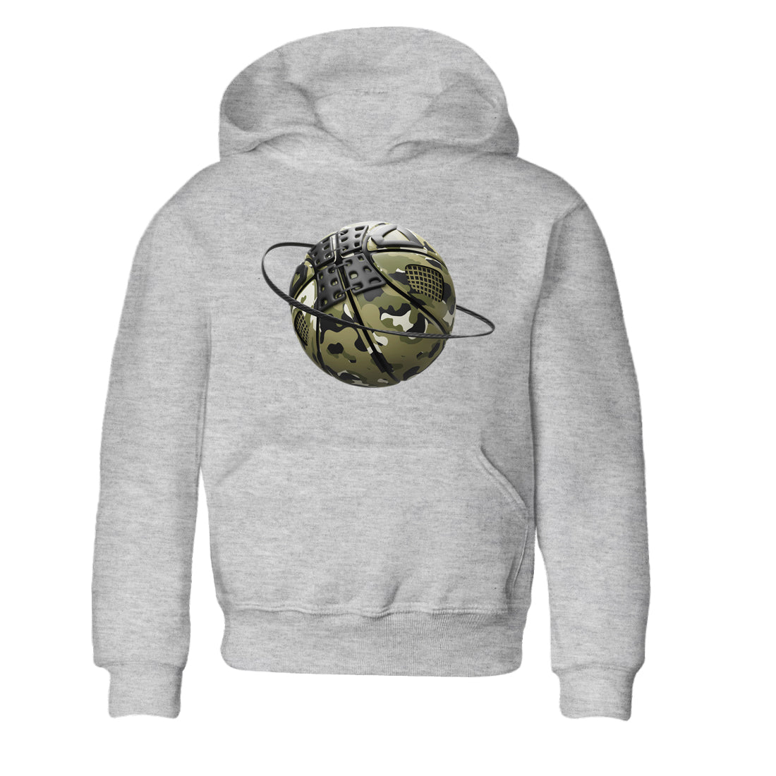 Air Jordan 4 Medium Olive shirt to match jordans Camo Basketball Planet sneaker tees AJ4Medium Olive SNRT Sneaker Release Tees Baby Toddler Heather Grey 2 T-Shirt