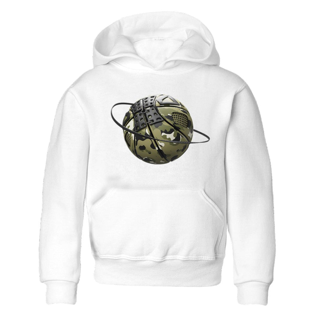 Air Jordan 4 Medium Olive shirt to match jordans Camo Basketball Planet sneaker tees AJ4Medium Olive SNRT Sneaker Release Tees Baby Toddler White 2 T-Shirt