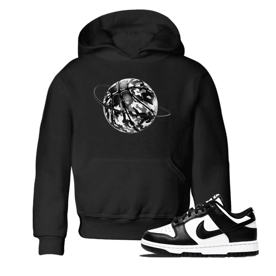 Dunk Panda shirt to match jordans Camo Basketball Planet sneaker tees Dunk Black & White SNRT sneaker release tees baby toddler Black 1 cotton Shirt