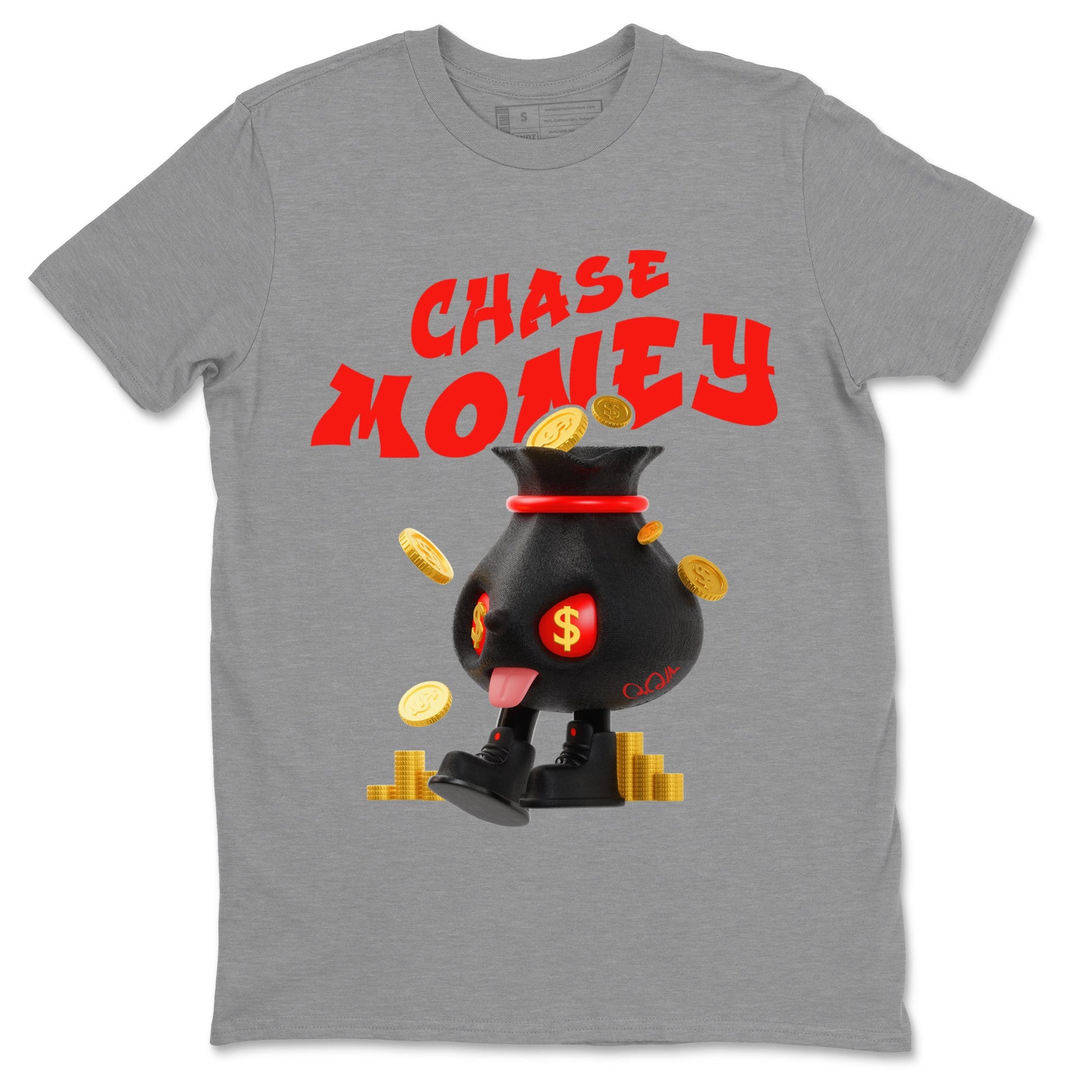 Yeezy 350 Bred shirt to match jordans Chase Money sneaker tees Adidas Yeezy 350 V2 Boost Bred SNRT Sneaker Release Tees Unisex Heather Grey 2 T-Shirt
