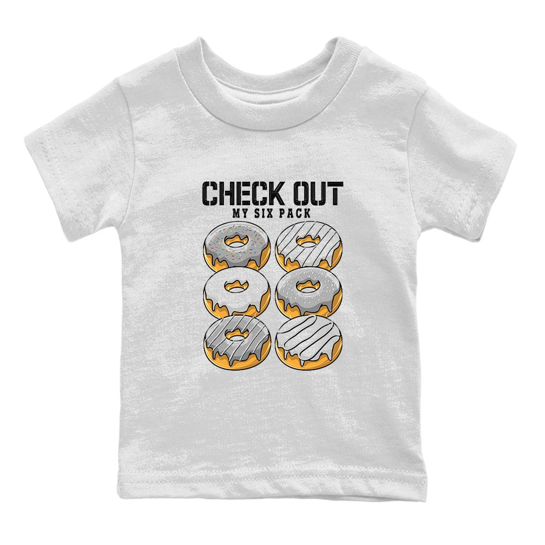 AJ4 Frozen Moments shirt to match jordans Check Out My Six Pack sneaker tees Crew Neck AJ4 Frozen Moments SNRT Sneaker Release Tees Baby Toddler White 2 T-Shirt