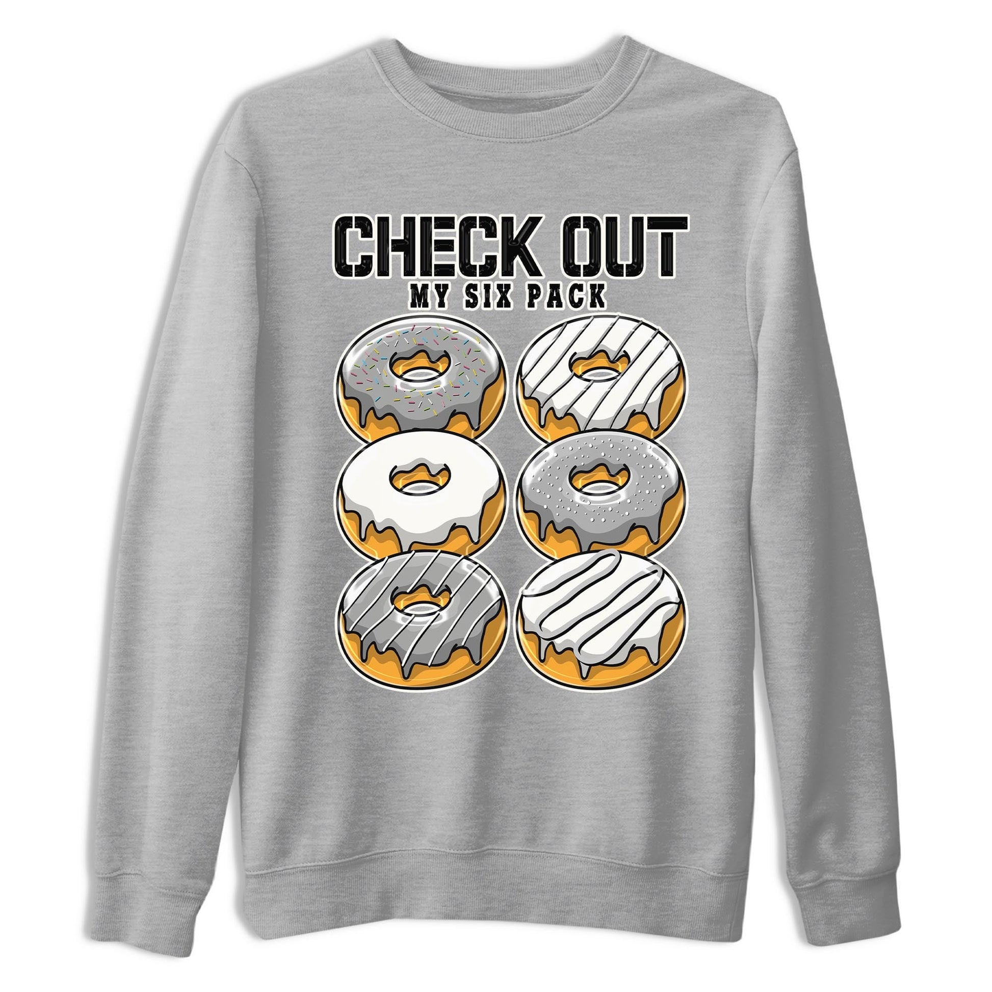 AJ4 Frozen Moments shirt to match jordans Check Out My Six Pack sneaker tees Crew Neck AJ4 Frozen Moments SNRT Sneaker Release Tees Unisex Casual Shirts Heather Grey 2 T-Shirt